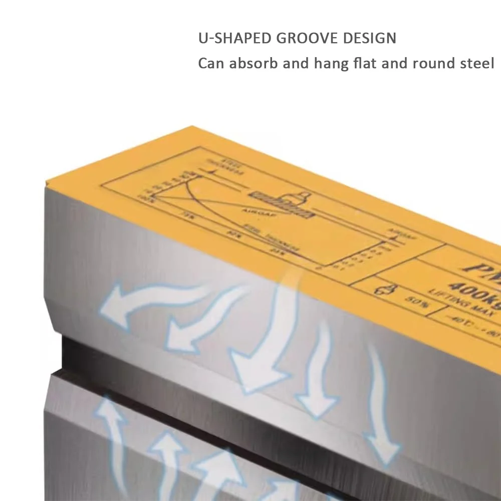 بالابر مغناطیسی فولادی ZCBYBT، آهنربای سنگین 600 کیلوگرم / 1320 پوند، بالابر جرثقیل، چاک بالابر مغناطیسی برای بلند کردن فلز