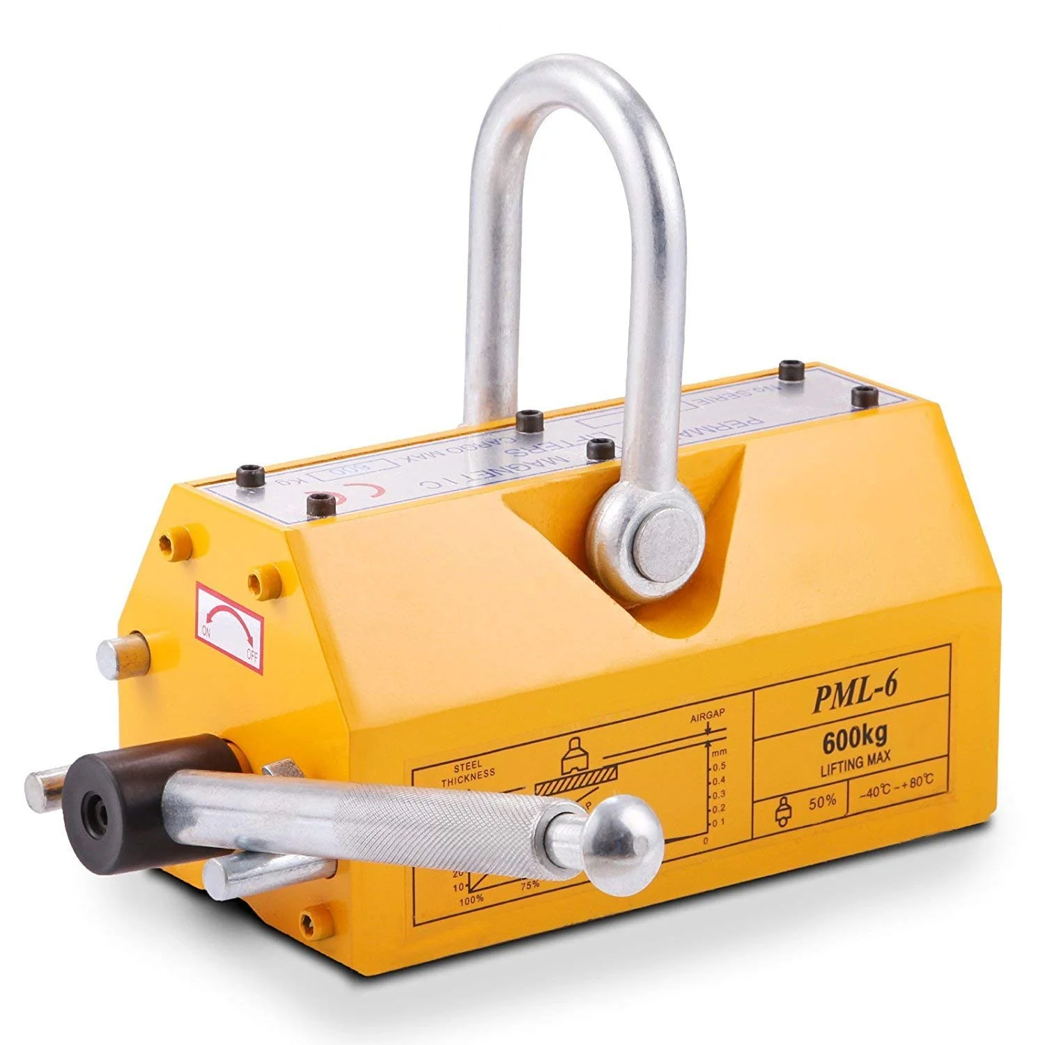 بالابر مغناطیسی فولادی 600 کیلوگرمی، آهنربای بالابر فلزی 1320 پوندی نئودیمیوم، بالابر مغناطیسی سنگین، جرثقیل کارگاهی Leunlee بالابر مغناطیسی فولادی 600 کیلوگرمی، آهنربای بالابر فلزی 1320 پوندی نئودیمیوم، بالابر مغناطیسی سنگین، جرثقیل کارگاهی Leunlee