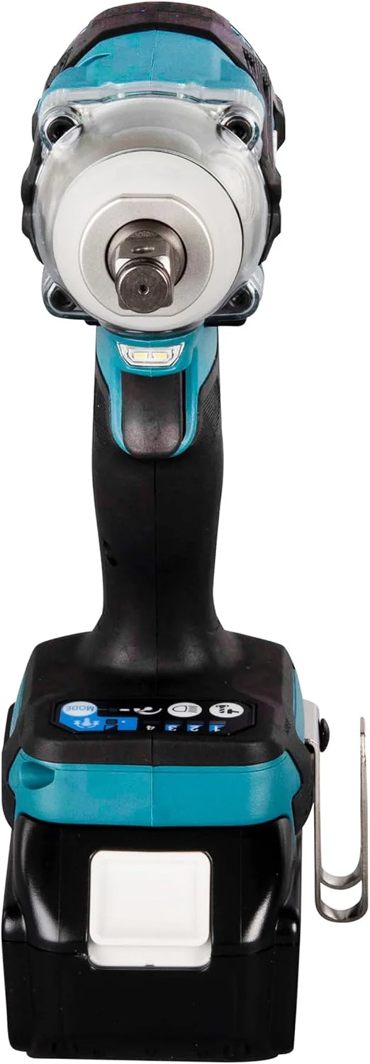 آچار ضربه ای شارژی ماکیتا مدل DTW300RTJ، 18 ولت، لیتیوم-یون LXT، براشلس، به همراه 2 عدد باتری 5.0 آمپر ساعت و شارژر، عرضه شده در جعبه ماکپک