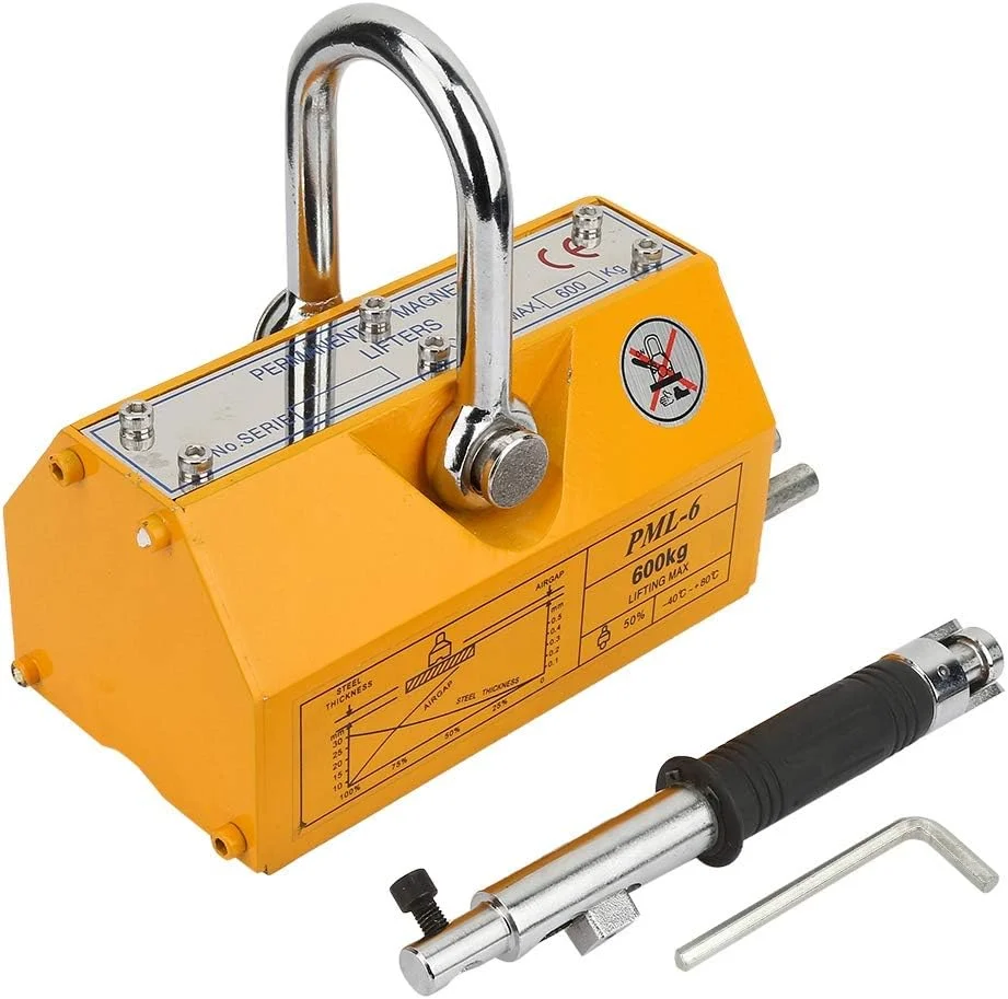 ابزار بالابر مغناطیسی دائمی قابل حمل RIMOAL با قدرت بالا 600 کیلوگرم، مناسب برای کارخانجات و ترمینال‌ها