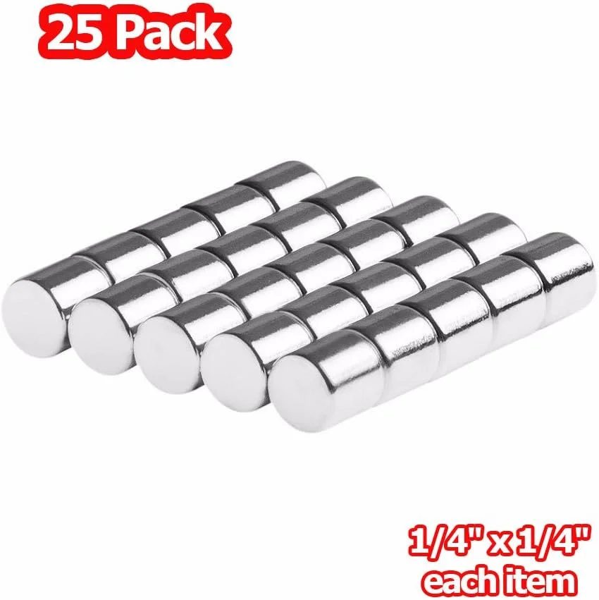 نگهدارنده مغناطیسی tElement، شامل 36 قطعه، چسبی، استوانه ای گرد 6 میلی متری با آهنرباهای 1/4 اینچی