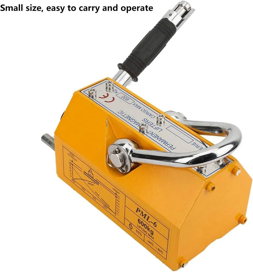 بالابر مغناطیسی دائمی Shandongmt، بالابر مغناطیسی قابل حمل 600 کیلوگرمی برای جابجایی صفحات فولادی، بلوک های آهن و غیره بالابر مغناطیسی دائمی Shandongmt، بالابر مغناطیسی قابل حمل 600 کیلوگرمی برای جابجایی صفحات فولادی، بلوک های آهن و غیره