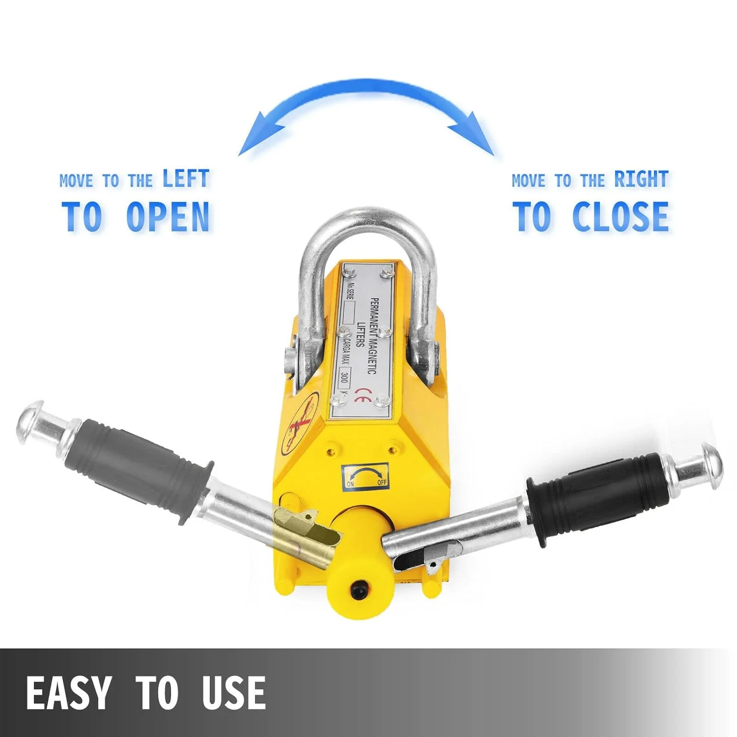بالابر مغناطیسی فولادی SJHDKLW با ظرفیت 300 کیلوگرم، آهنربای دائمی برای بلند کردن فلزات، جرثقیل بالابر مغناطیسی نئودیمیوم برای انجام پروژه های فولادی