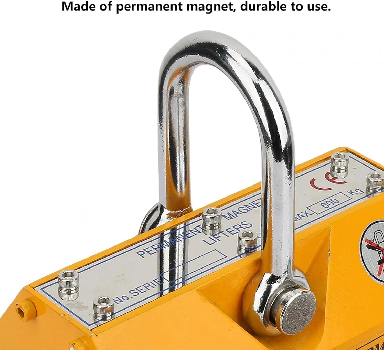 ابزار بالابر مغناطیسی دائمی XYHIPO با ظرفیت 600 کیلوگرم، آهنربای بالابر جرثقیل برای کارخانه‌ها، صنایع حمل و نقل و ترمینال‌ها