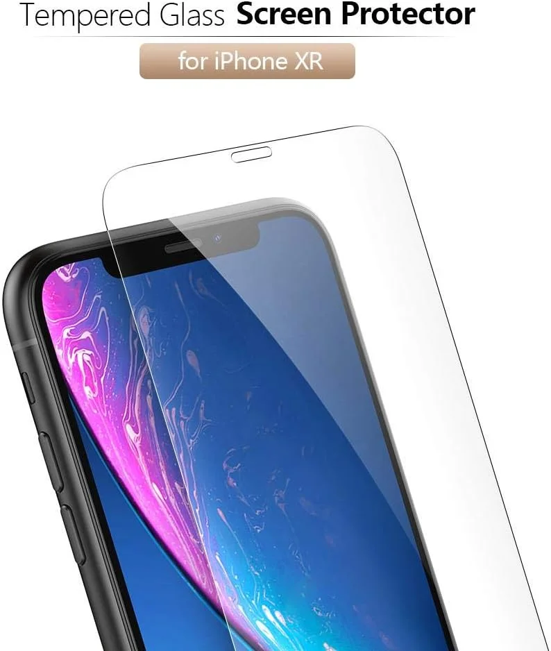 محافظ صفحه نمایش شیشه ای حرارت دیده آیفون XR با پوشش کامل و ضد خش محافظ صفحه نمایش شیشه ای حرارت دیده آیفون XR با پوشش کامل و ضد خش