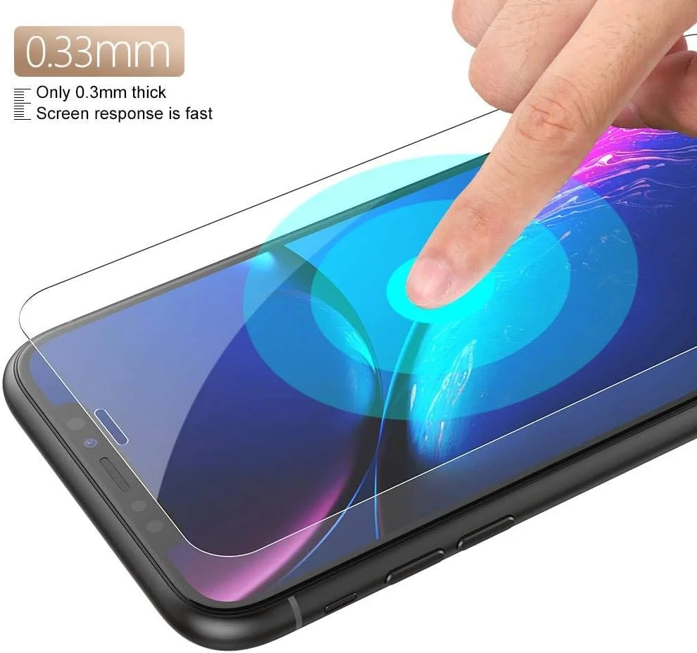 محافظ صفحه نمایش شیشه ای حرارت دیده آیفون XR با پوشش کامل و ضد خش محافظ صفحه نمایش شیشه ای حرارت دیده آیفون XR با پوشش کامل و ضد خش