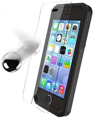 محافظ صفحه نمایش شیشه ای سخت شده OtterBox Performance Glass برای Apple iPhone 5/5c/5s/SE، شفاف محافظ صفحه نمایش شیشه ای سخت شده OtterBox Performance Glass برای Apple iPhone 5/5c/5s/SE، شفاف