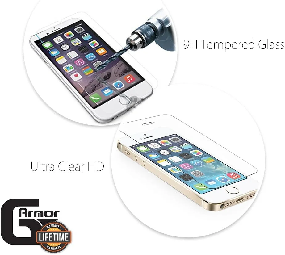محافظ صفحه نمایش شیشه ای G-Armor برای آیفون 8 پلاس، 7 پلاس، 6s پلاس، 6 پلاس (2 عدد) - محافظ صفحه نمایش شیشه ای حرارت دیده فوق العاده شفاف، سازگار با قاب گوشی، لوازم جانبی برای آیفون های 5.5 اینچی اپل محافظ صفحه نمایش شیشه ای G-Armor برای آیفون 8 پلاس، 7 پلاس، 6s پلاس، 6 پلاس (2 عدد) - محافظ صفحه نمایش شیشه ای حرارت دیده فوق العاده شفاف، سازگار با قاب گوشی، لوازم جانبی برای آیفون های 5.5 اینچی اپل