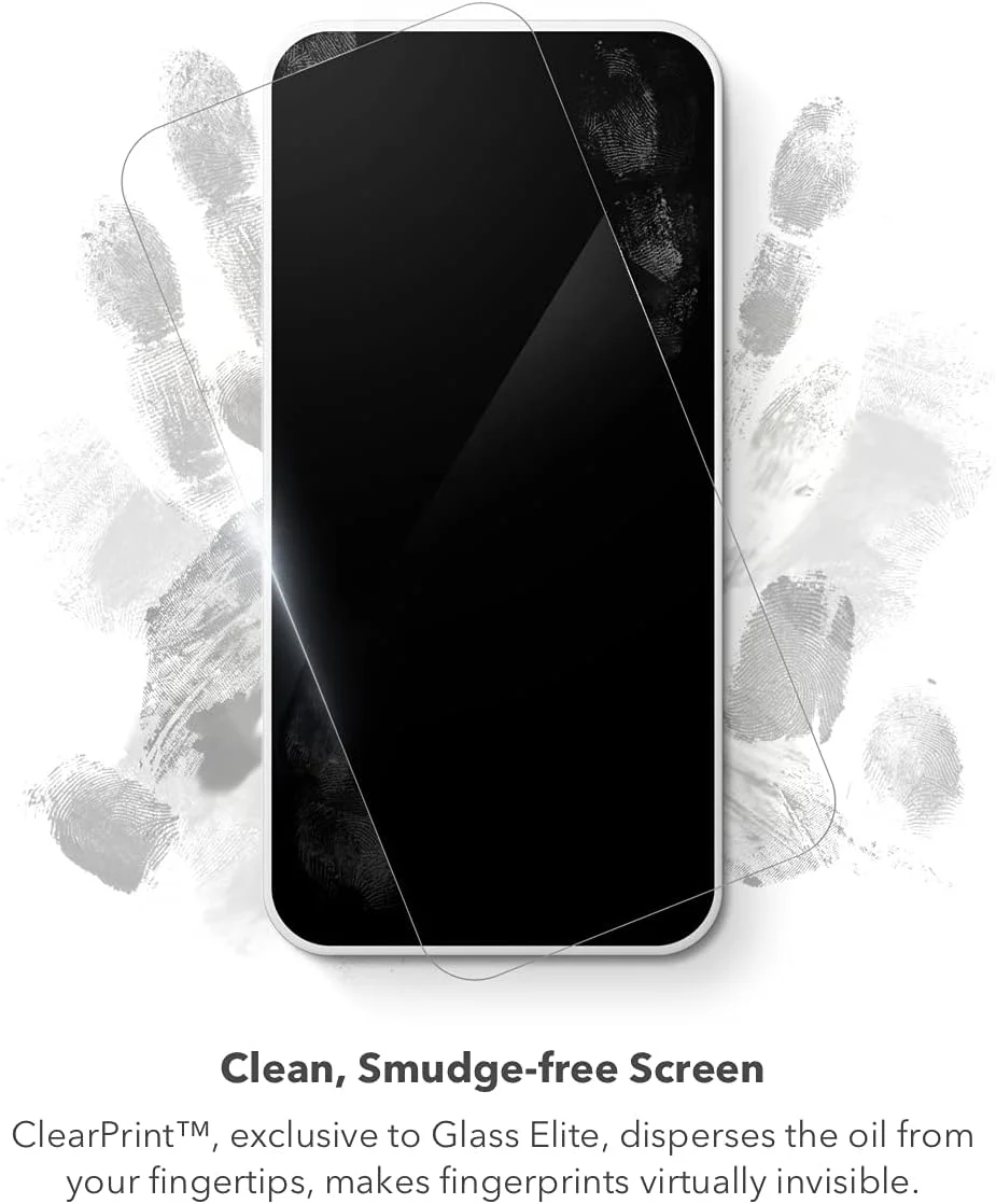 محافظ صفحه نمایش ضد انعکاس نور ZAGG InvisibleShield Glass Elite برای Apple iPhone 14/13/ 13 Pro - محافظت 5 برابر در برابر شکستگی، فناوری ضد اثر انگشت، نصب آسان محافظ صفحه نمایش ضد انعکاس نور ZAGG InvisibleShield Glass Elite برای Apple iPhone 14/13/ 13 Pro - محافظت 5 برابر در برابر شکستگی، فناوری ضد اثر انگشت، نصب آسان