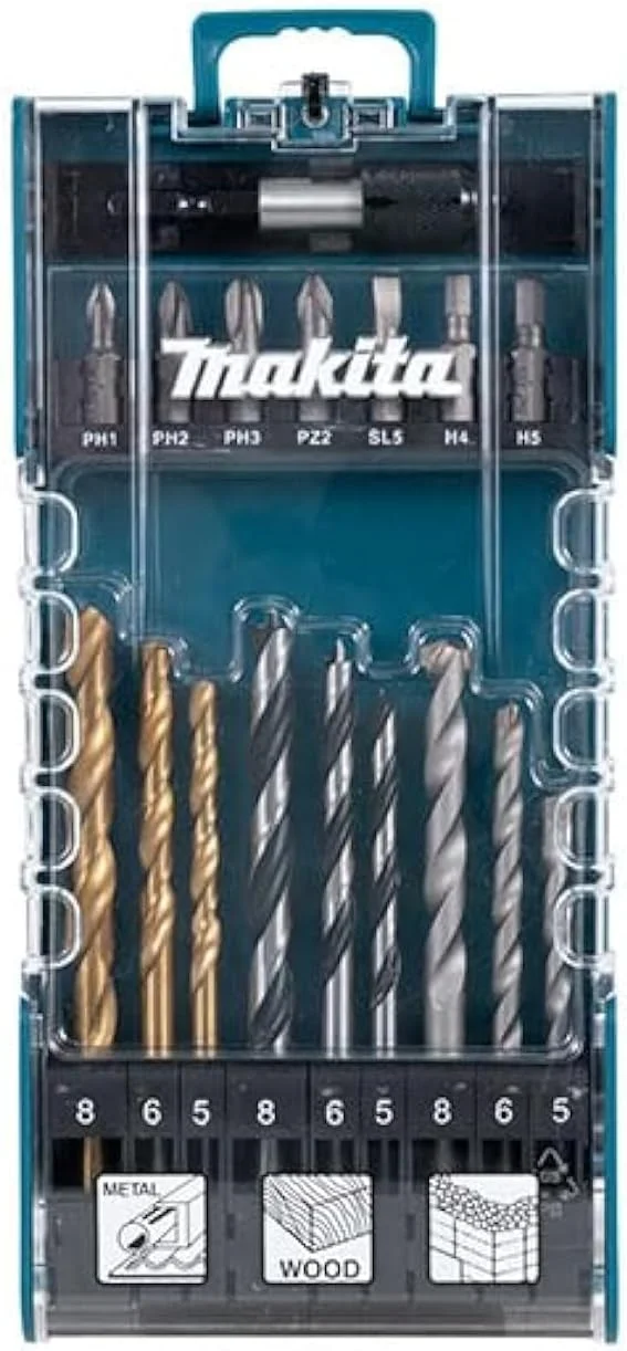 مجموعه مته و سری پیچ گوشتی 17 پارچه ماکیتا مدل D-77207