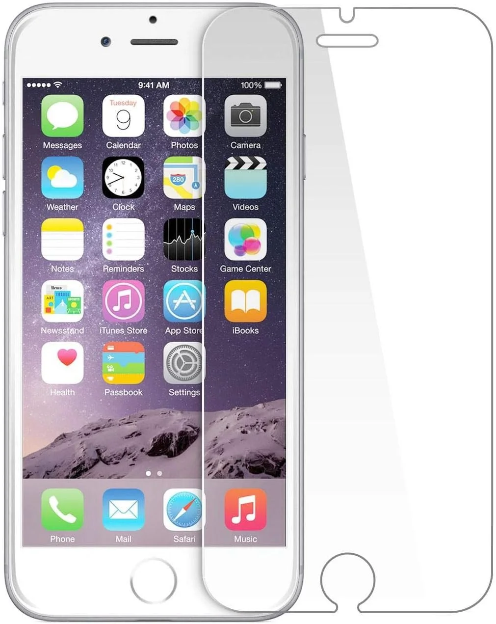 محافظ صفحه نمایش شیشه ای تمپرد آیفون 6 پلاس Muzz Apple