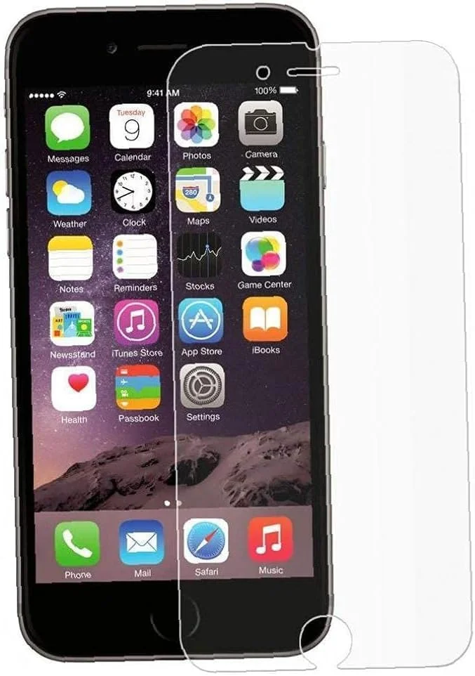 محافظ صفحه نمایش شیشه ای حرارت دیده شفاف HD مدل I6plus مناسب برای گوشی اپل آیفون 6 پلاس 5.5 اینچی
