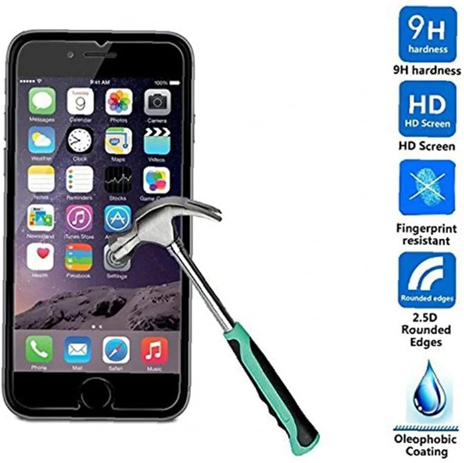 محافظ صفحه نمایش شیشه ای حرارت دیده شفاف HD مدل I6plus مناسب برای گوشی اپل آیفون 6 پلاس 5.5 اینچی محافظ صفحه نمایش شیشه ای حرارت دیده شفاف HD مدل I6plus مناسب برای گوشی اپل آیفون 6 پلاس 5.5 اینچی