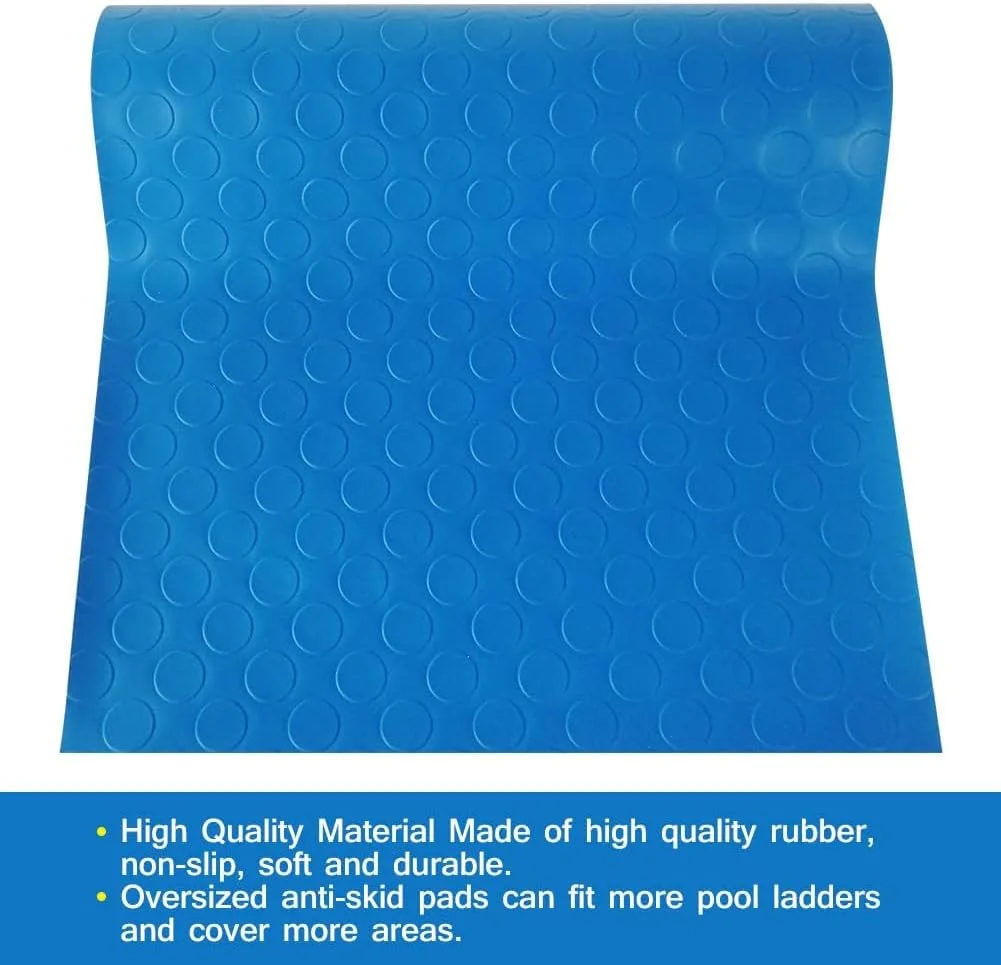 پد نردبان استخر بزرگ Azonee، 38x89 سانتی متر، پد محافظ پله استخر ضد لغزش برای لاینر و پله های استخرهای رو زمینی (بافت گرد) پد نردبان استخر بزرگ Azonee، 38x89 سانتی متر، پد محافظ پله استخر ضد لغزش برای لاینر و پله های استخرهای رو زمینی (بافت گرد)