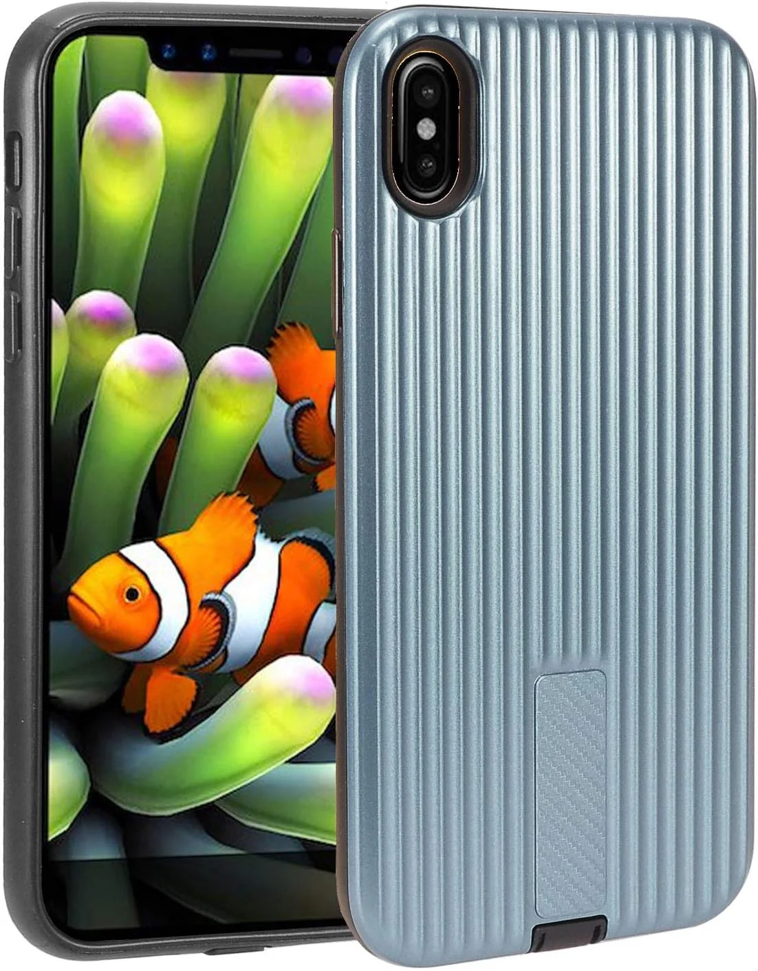 ایگل سل - مناسب برای اپل آیفون XR (6.1 اینچ) - قاب هایبرید + محافظ صفحه نمایش شیشه ای حرارت دیده - ZY5 سرمه ای ایگل سل - مناسب برای اپل آیفون XR (6.1 اینچ) - قاب هایبرید + محافظ صفحه نمایش شیشه ای حرارت دیده - ZY5 سرمه ای