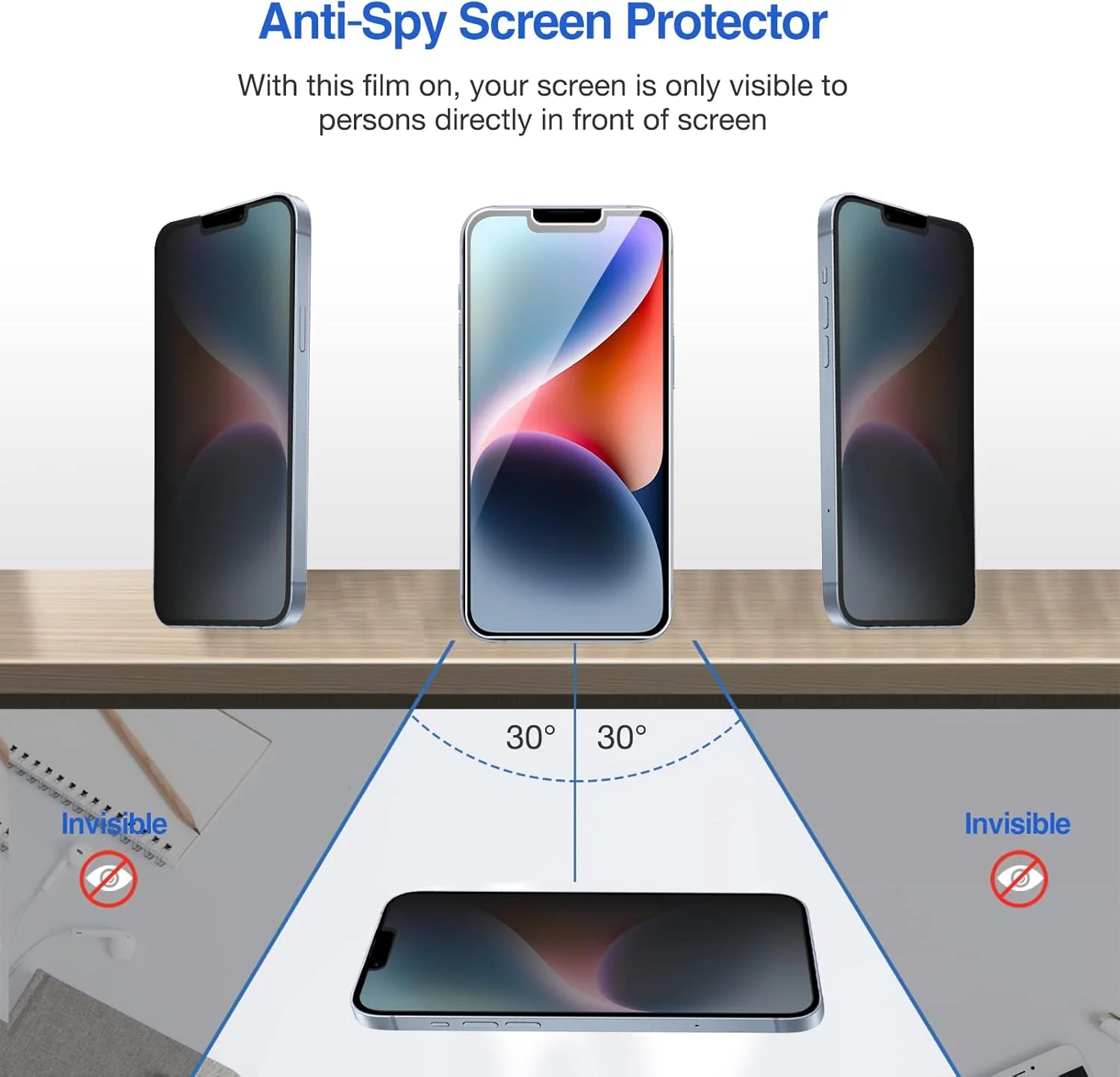 محافظ صفحه نمایش شیشه ای ProCase مدل Privacy مناسب برای آیفون 14 / آیفون 13 / آیفون 13 پرو 6.1 اینچ (بسته 2 عددی) محافظ صفحه نمایش شیشه ای ProCase مدل Privacy مناسب برای آیفون 14 / آیفون 13 / آیفون 13 پرو 6.1 اینچ (بسته 2 عددی)