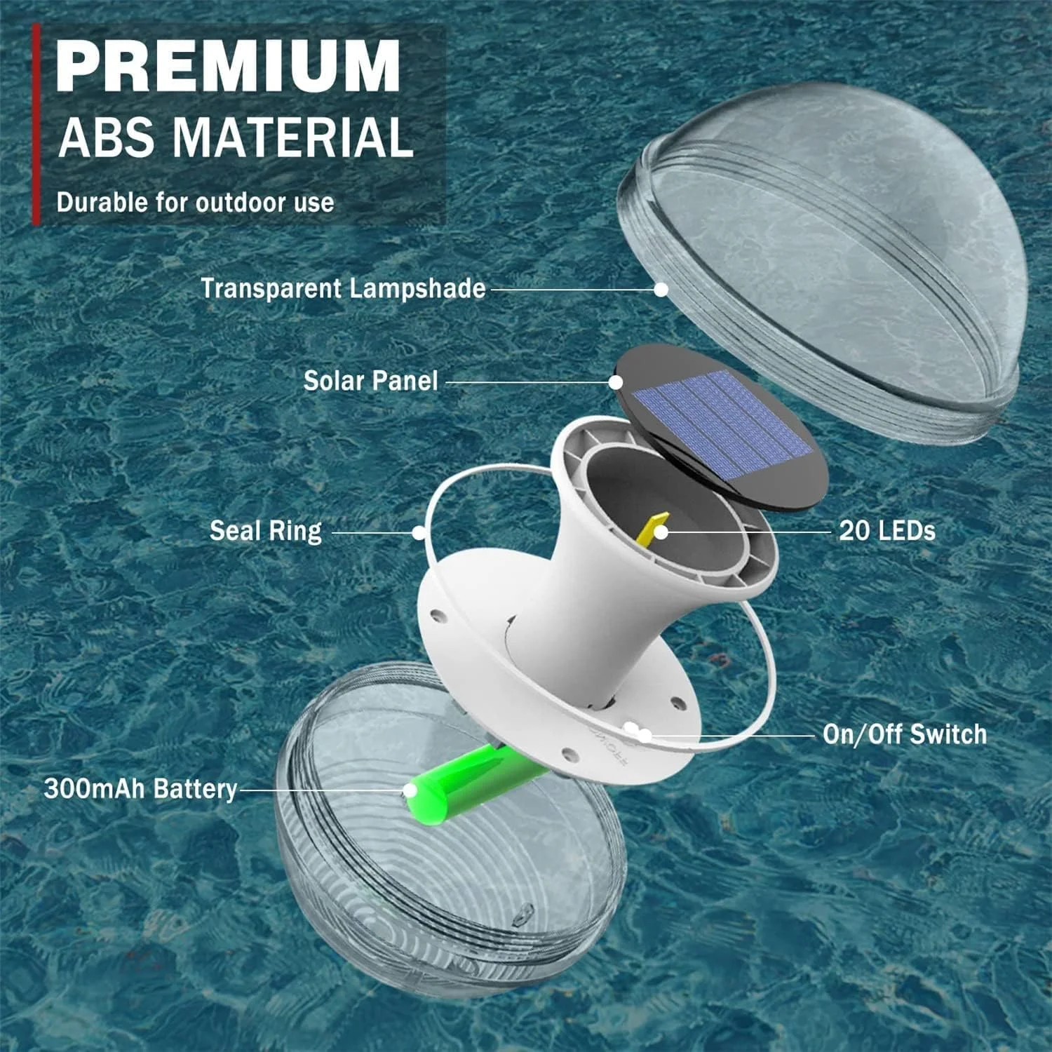 چراغ های خورشیدی شناور استخری Azonee، چراغ شناور تغییر رنگ خورشیدی، چراغ های LED ضد آب برای حوض، توپ های نورانی، چراغ برای استخر، باغ، حیاط، دکوراسیون فضای باز چراغ های خورشیدی شناور استخری Azonee، چراغ شناور تغییر رنگ خورشیدی، چراغ های LED ضد آب برای حوض، توپ های نورانی، چراغ برای استخر، باغ، حیاط، دکوراسیون فضای باز