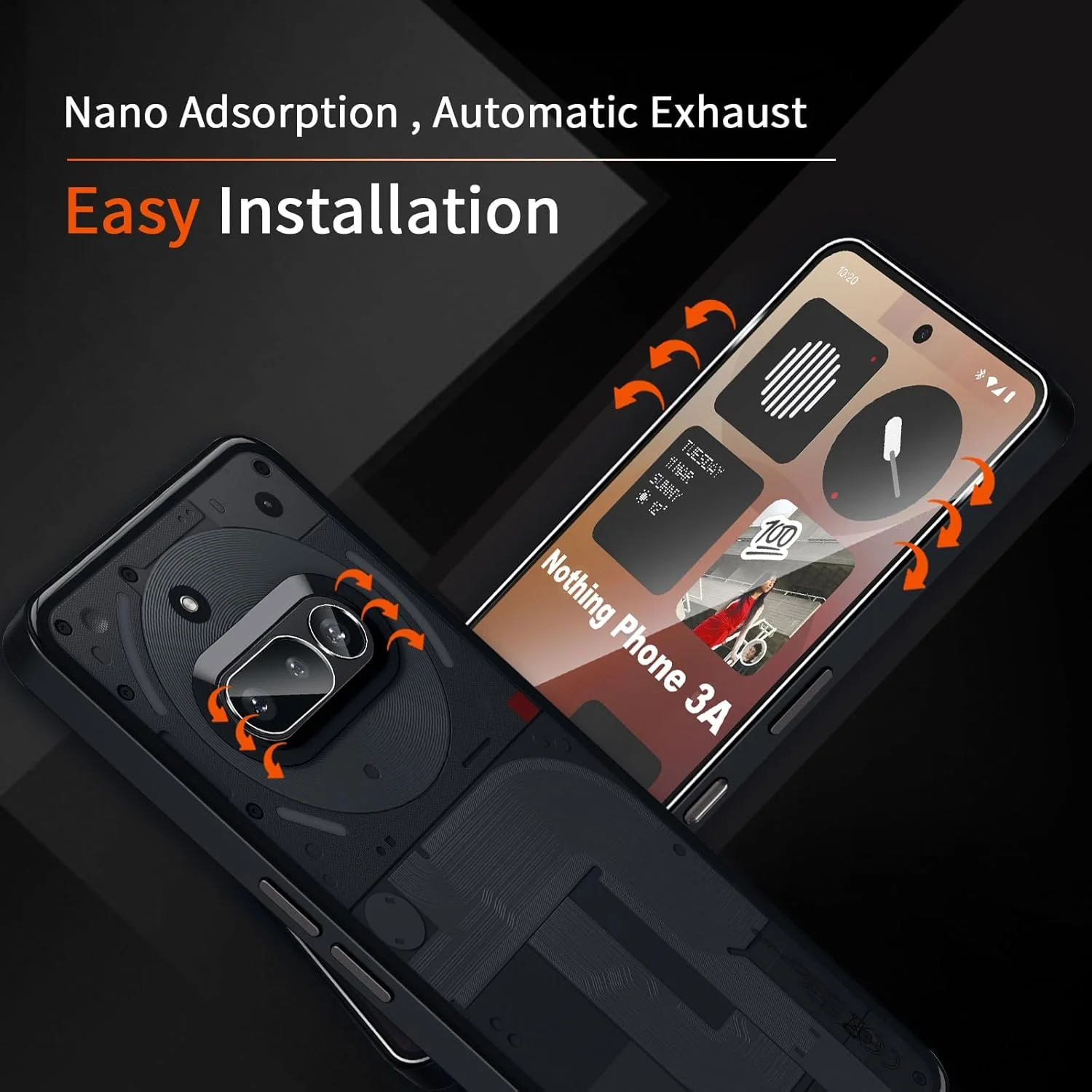 محافظ صفحه نمایش Liilaa برای Nothing Phone (3a)، 2 عدد شیشه حرارت دیده و 2 عدد محافظ لنز دوربین، ضد خش شیشه حرارت دیده با سختی 9H محافظ صفحه نمایش Liilaa برای Nothing Phone (3a)، 2 عدد شیشه حرارت دیده و 2 عدد محافظ لنز دوربین، ضد خش شیشه حرارت دیده با سختی 9H