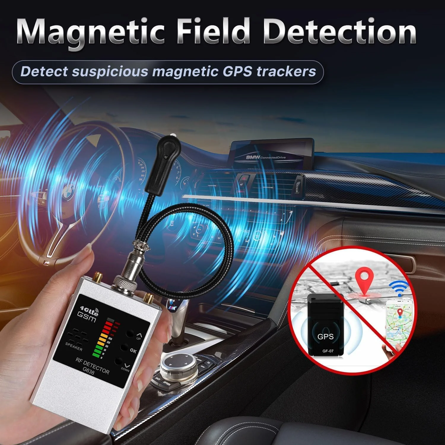 دستگاه ردیاب دوربین مخفی Azonee، ردیاب دوربین ضد جاسوسی، ردیاب GPS، ردیاب RF، ردیاب دوربین برای هتل، ضد ردیابی و ضد شنود، حساسیت 10 سطح دستگاه ردیاب دوربین مخفی Azonee، ردیاب دوربین ضد جاسوسی، ردیاب GPS، ردیاب RF، ردیاب دوربین برای هتل، ضد ردیابی و ضد شنود، حساسیت 10 سطح