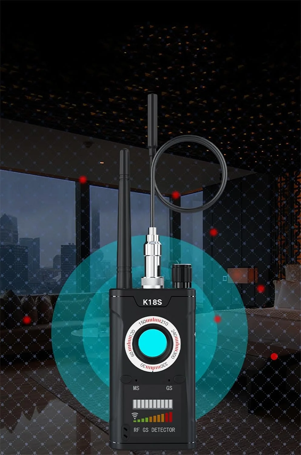 آشکارساز دوربین مخفی Azonee، جاروبرقی ضد جاسوسی، آشکارساز اشکال، آشکارساز دوربین، آشکارساز GPS، یاب دوربین مخفی برای ردیابی GPS، تشخیص سیگنال فرکانس رادیویی آشکارساز دوربین مخفی Azonee، جاروبرقی ضد جاسوسی، آشکارساز اشکال، آشکارساز دوربین، آشکارساز GPS، یاب دوربین مخفی برای ردیابی GPS، تشخیص سیگنال فرکانس رادیویی