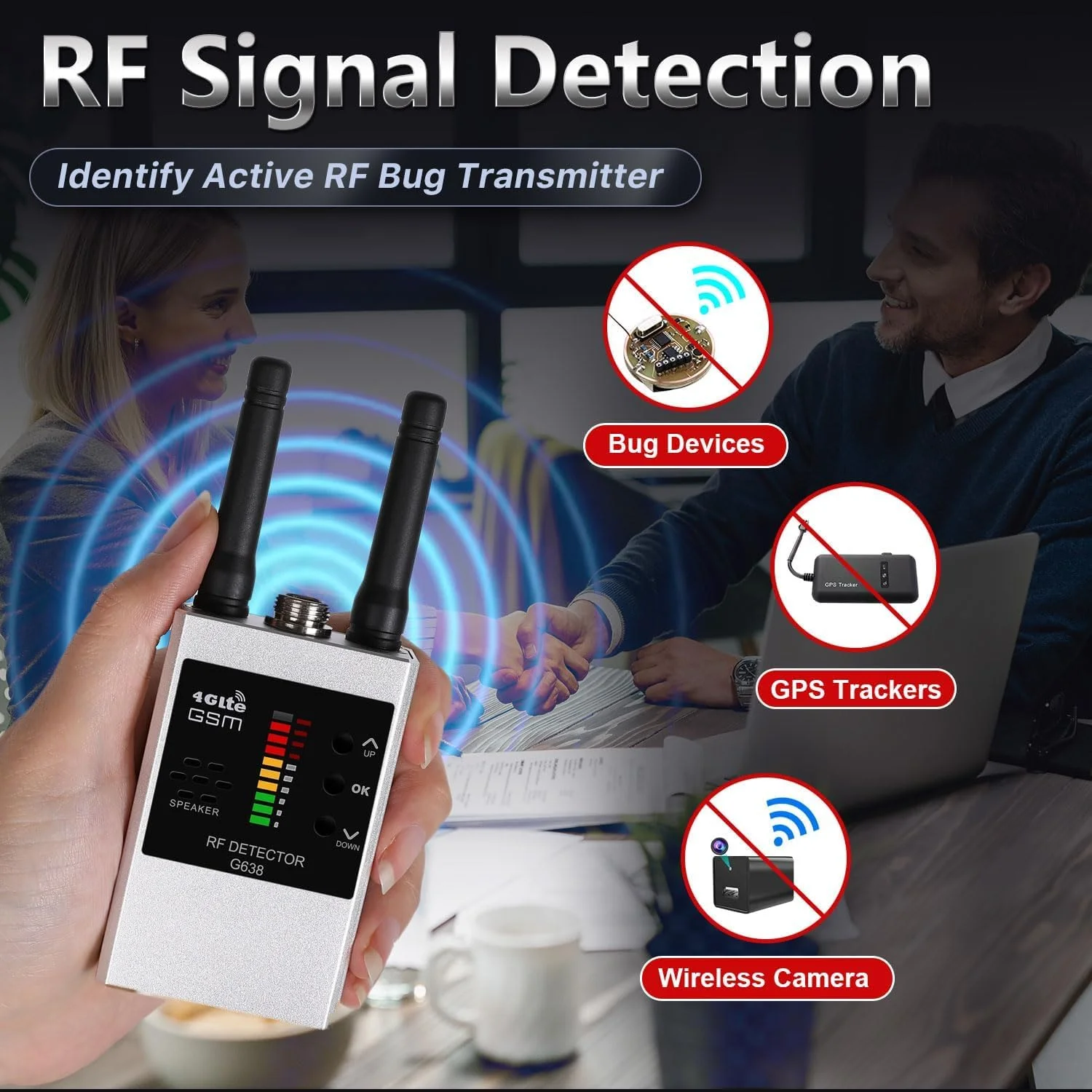 دستگاه ردیاب دوربین مخفی Azonee، ردیاب دوربین ضد جاسوسی، ردیاب GPS، ردیاب RF، ردیاب دوربین برای هتل، ضد ردیابی و ضد شنود، حساسیت 10 سطح دستگاه ردیاب دوربین مخفی Azonee، ردیاب دوربین ضد جاسوسی، ردیاب GPS، ردیاب RF، ردیاب دوربین برای هتل، ضد ردیابی و ضد شنود، حساسیت 10 سطح
