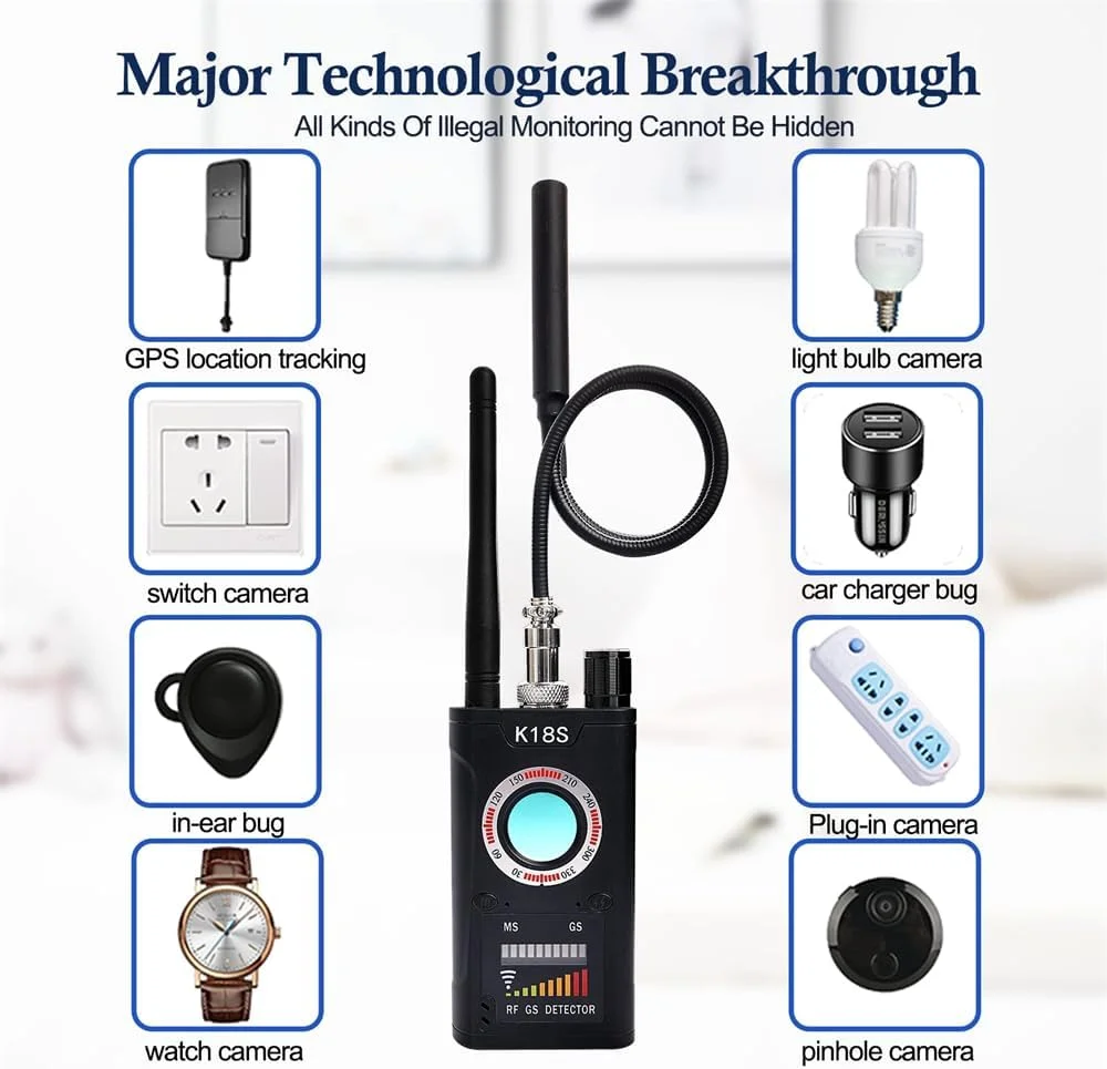 آشکارساز دوربین مخفی Azonee، جاروبرقی ضد جاسوسی، آشکارساز اشکال، آشکارساز دوربین، آشکارساز GPS، یاب دوربین مخفی برای ردیابی GPS، تشخیص سیگنال فرکانس رادیویی آشکارساز دوربین مخفی Azonee، جاروبرقی ضد جاسوسی، آشکارساز اشکال، آشکارساز دوربین، آشکارساز GPS، یاب دوربین مخفی برای ردیابی GPS، تشخیص سیگنال فرکانس رادیویی