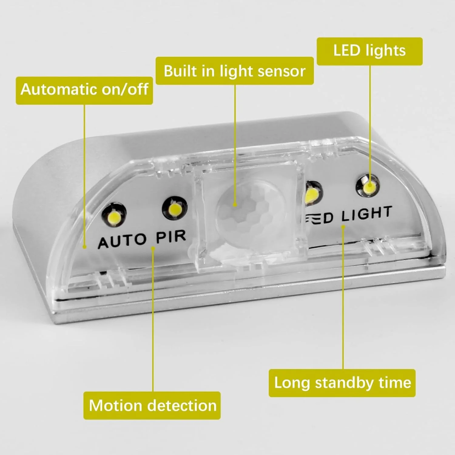 چراغ سوراخ کلید حسگر حرکتی PIR بی سیم Azonee با 4 لامپ LED، چراغ کلید تشخیص خودکار برای درب، راهرو، راه پله و استفاده در داخل/خارج از منزل - چراغ شب چسبی کم مصرف (1 عدد) چراغ سوراخ کلید حسگر حرکتی PIR بی سیم Azonee با 4 لامپ LED، چراغ کلید تشخیص خودکار برای درب، راهرو، راه پله و استفاده در داخل/خارج از منزل - چراغ شب چسبی کم مصرف (1 عدد)