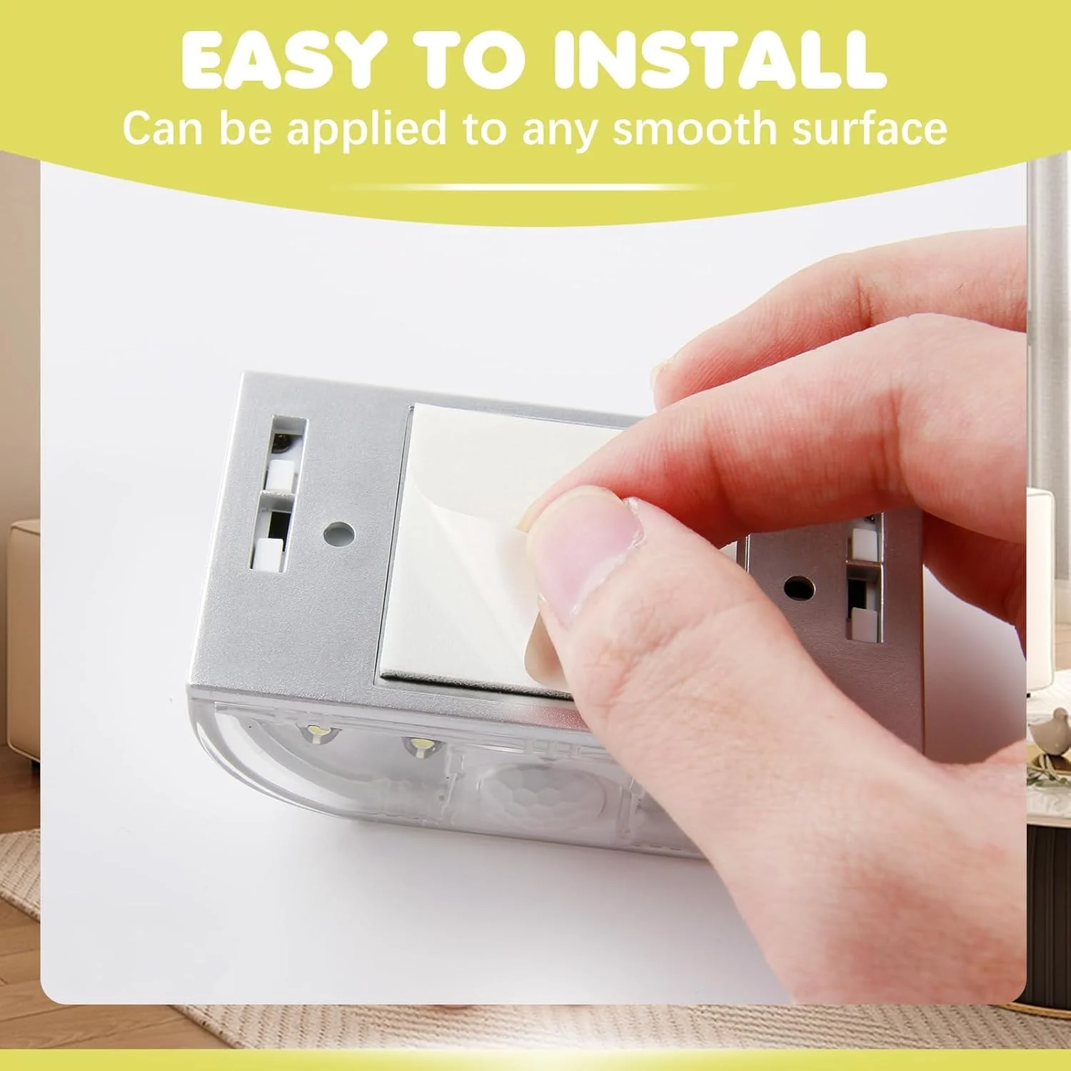 چراغ سوراخ کلید حسگر حرکتی PIR بی سیم Azonee با 4 لامپ LED، چراغ کلید تشخیص خودکار برای درب، راهرو، راه پله و استفاده در داخل/خارج از منزل - چراغ شب چسبی کم مصرف (1 عدد) چراغ سوراخ کلید حسگر حرکتی PIR بی سیم Azonee با 4 لامپ LED، چراغ کلید تشخیص خودکار برای درب، راهرو، راه پله و استفاده در داخل/خارج از منزل - چراغ شب چسبی کم مصرف (1 عدد)