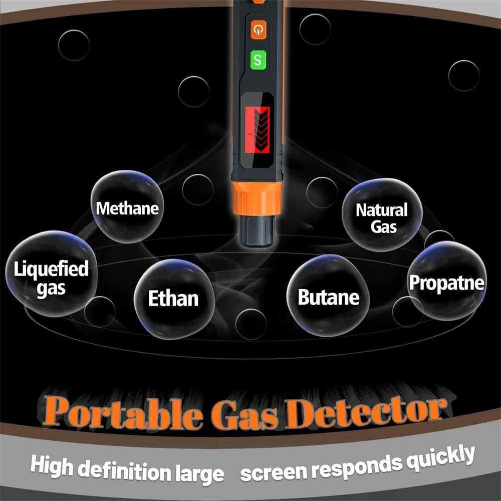 آشکارساز گاز طبیعی Azonee، ردیاب قابل حمل نشت گازهای قابل احتراق با آلارم صوتی و LCD برای ایمنی خانه، شامل 2 باتری آشکارساز گاز طبیعی Azonee، ردیاب قابل حمل نشت گازهای قابل احتراق با آلارم صوتی و LCD برای ایمنی خانه، شامل 2 باتری