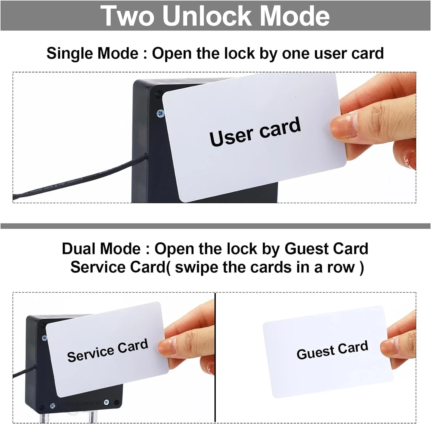 ست قفل کابینت الکترونیکی Azonee، قفل مخفی DIY برای کشو کمد چوبی، قفل های کشوی مخفی هوشمند با کارت RFID / ورود برچسب