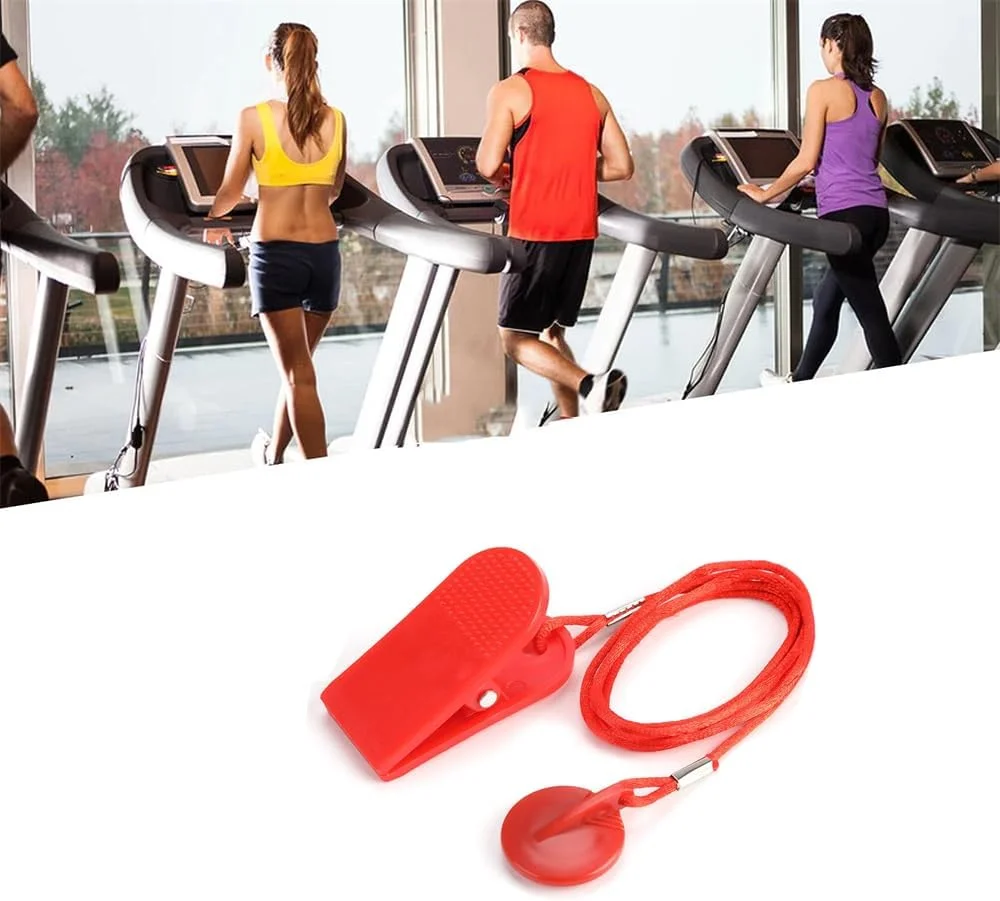 کلید ایمنی تردمیل Azonee، توقف اضطراری تردمیل، سوئیچ توقف مغناطیسی، کیت لوازم جانبی اضطراری قفل ایمنی مغناطیسی سازگار با اکثر تردمیل ها