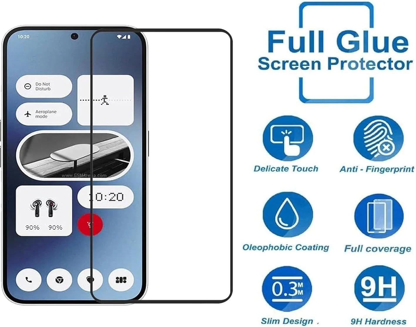 محافظ صفحه نمایش Zubitech برای Nothing Phone 2A / 2A Plus - شیشه حرارت دیده، سختی 9H، ضد اثر انگشت، مقاوم در برابر خراش (1 عدد) محافظ صفحه نمایش Zubitech برای Nothing Phone 2A / 2A Plus - شیشه حرارت دیده، سختی 9H، ضد اثر انگشت، مقاوم در برابر خراش (1 عدد)