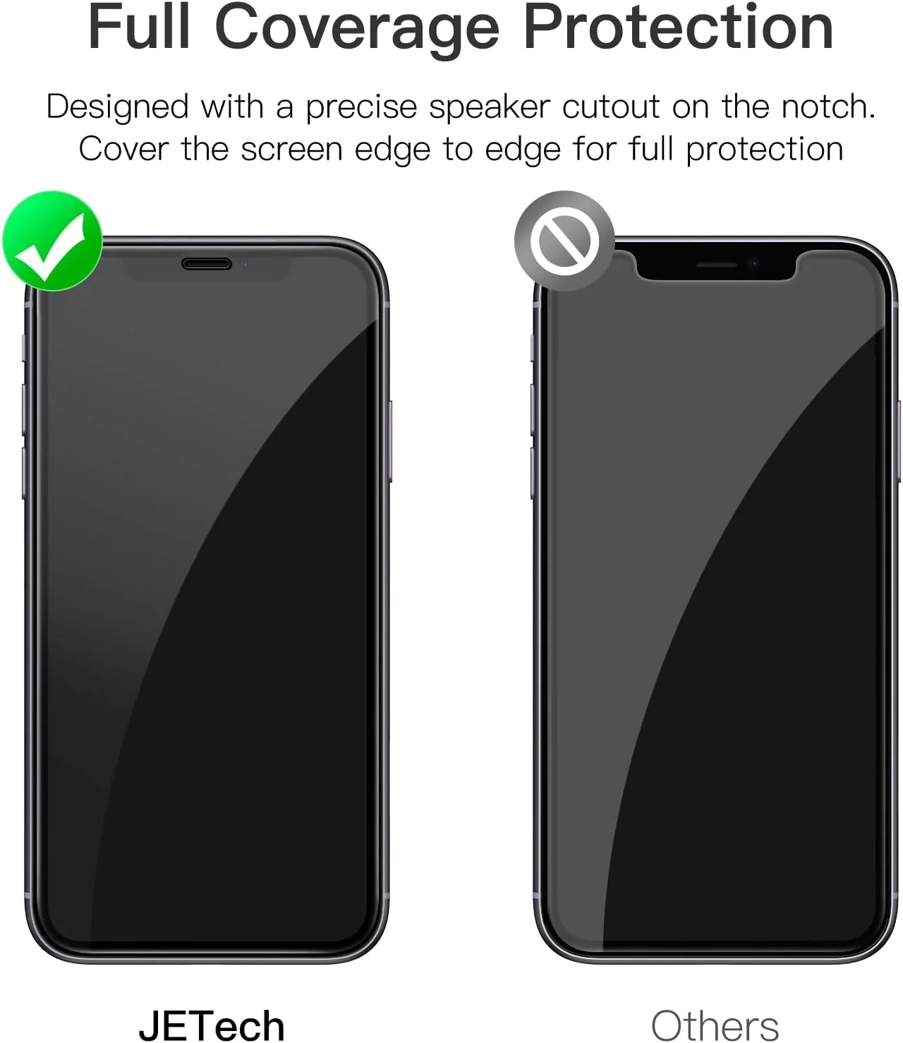 محافظ صفحه نمایش تمام صفحه JETech برای آیفون 11/XR 6.1 اینچی، لبه مشکی، فیلم شیشه ای حرارت دیده به همراه ابزار نصب آسان، سازگار با قاب، شفافیت HD، بسته 3 عددی محافظ صفحه نمایش تمام صفحه JETech برای آیفون 11/XR 6.1 اینچی، لبه مشکی، فیلم شیشه ای حرارت دیده به همراه ابزار نصب آسان، سازگار با قاب، شفافیت HD، بسته 3 عددی