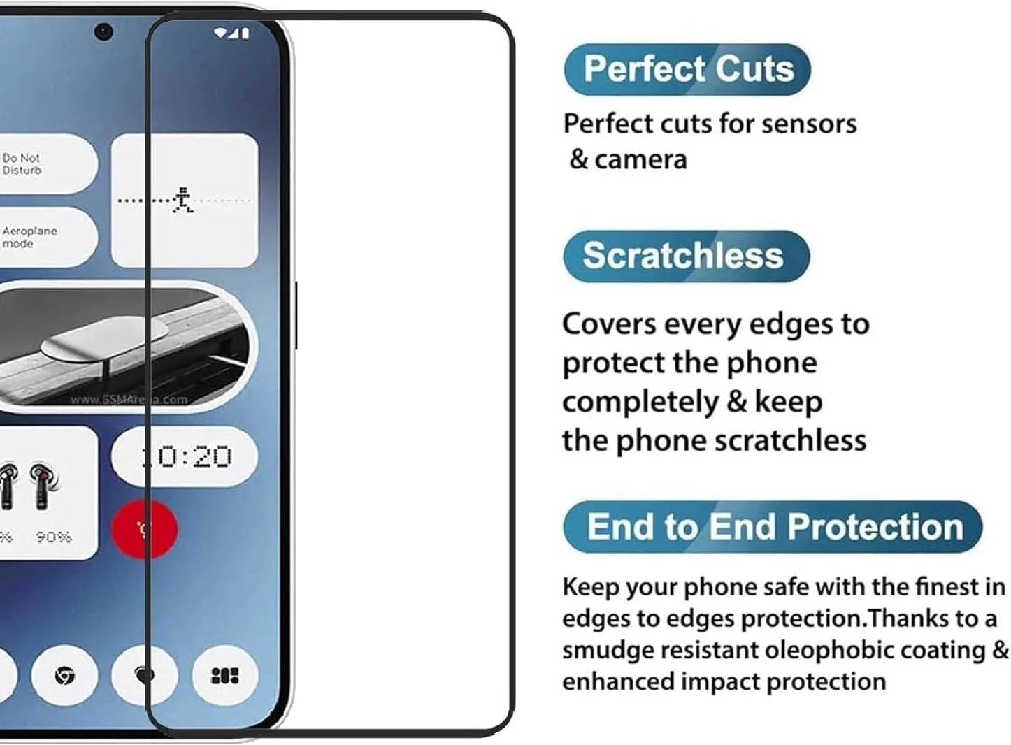 محافظ صفحه نمایش Zubitech برای Nothing Phone 2A / 2A Plus - شیشه حرارت دیده، سختی 9H، ضد اثر انگشت، مقاوم در برابر خراش (1 عدد) محافظ صفحه نمایش Zubitech برای Nothing Phone 2A / 2A Plus - شیشه حرارت دیده، سختی 9H، ضد اثر انگشت، مقاوم در برابر خراش (1 عدد)