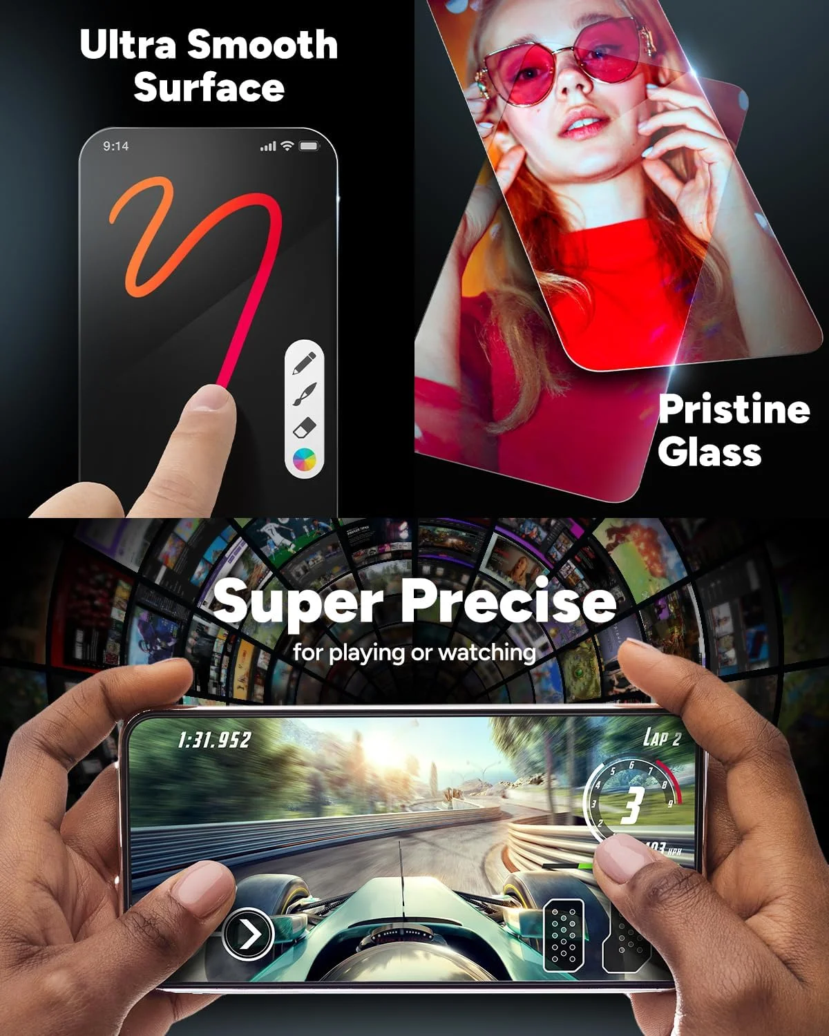 محافظ صفحه نمایش شیشه ای ZAGG InvisibleShield Glass+ برای Apple iPhone 14 Plus/ 13 Pro Max - محافظت در برابر ضربه و خراش، نصب آسان محافظ صفحه نمایش شیشه ای ZAGG InvisibleShield Glass+ برای Apple iPhone 14 Plus/ 13 Pro Max - محافظت در برابر ضربه و خراش، نصب آسان