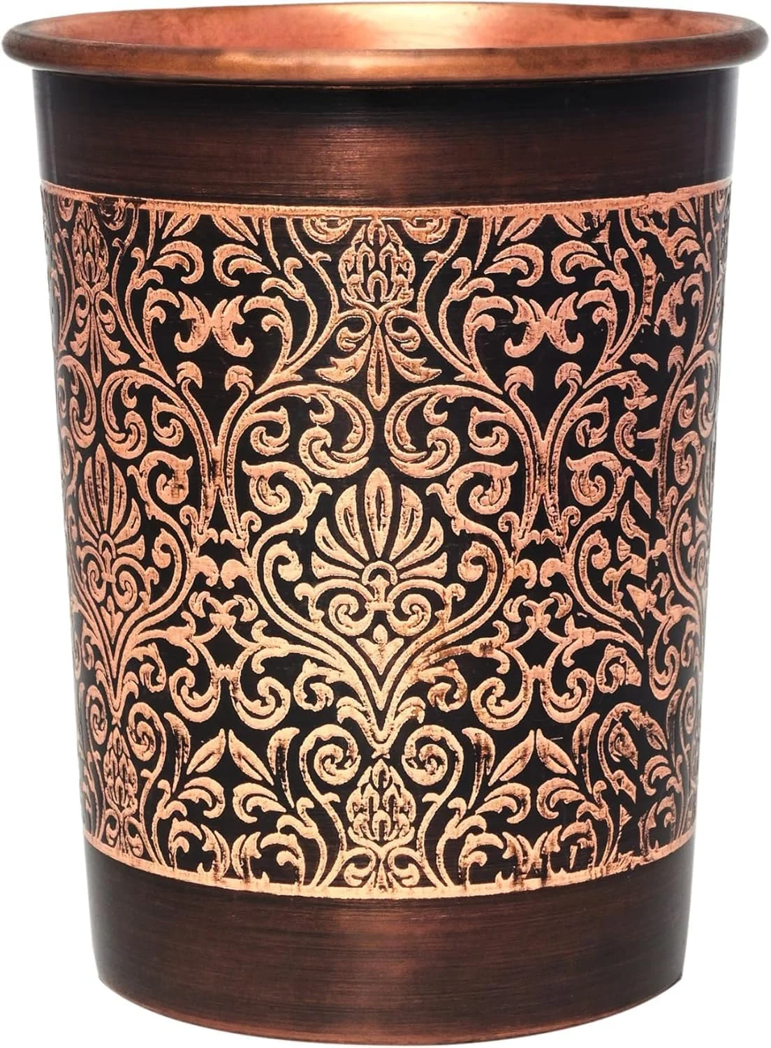 ست لیوان مسی آب 2 عددی - طرح گل دست ساز (صاف)، تقویت ایمنی و لذت بردن از مزایای آیورودا، ظرفیت 250 میلی لیتر ست لیوان مسی آب 2 عددی - طرح گل دست ساز (صاف)، تقویت ایمنی و لذت بردن از مزایای آیورودا، ظرفیت 250 میلی لیتر