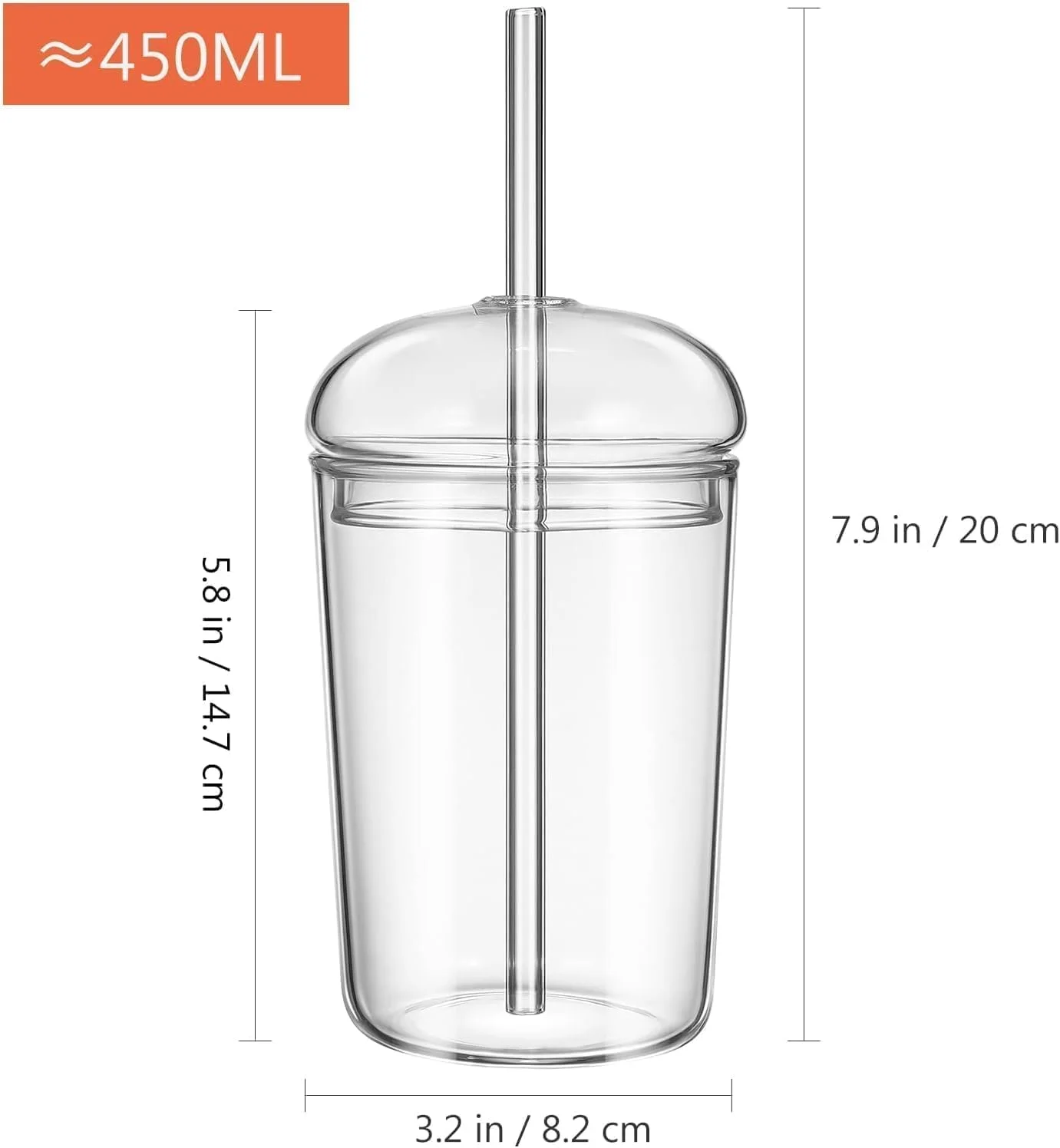 لیوان شیشه ای ChicAbode با نی و درب، لیوان اسموتی شیشه ای 470 میلی لیتری، فنجان نوشیدنی مقاوم در برابر حرارت، فنجان قهوه شفاف، ماگ بزرگ آب، تمیز کردن آسان، بادوام، برای مسافرت در فضای باز منزل لیوان شیشه ای ChicAbode با نی و درب، لیوان اسموتی شیشه ای 470 میلی لیتری، فنجان نوشیدنی مقاوم در برابر حرارت، فنجان قهوه شفاف، ماگ بزرگ آب، تمیز کردن آسان، بادوام، برای مسافرت در فضای باز منزل
