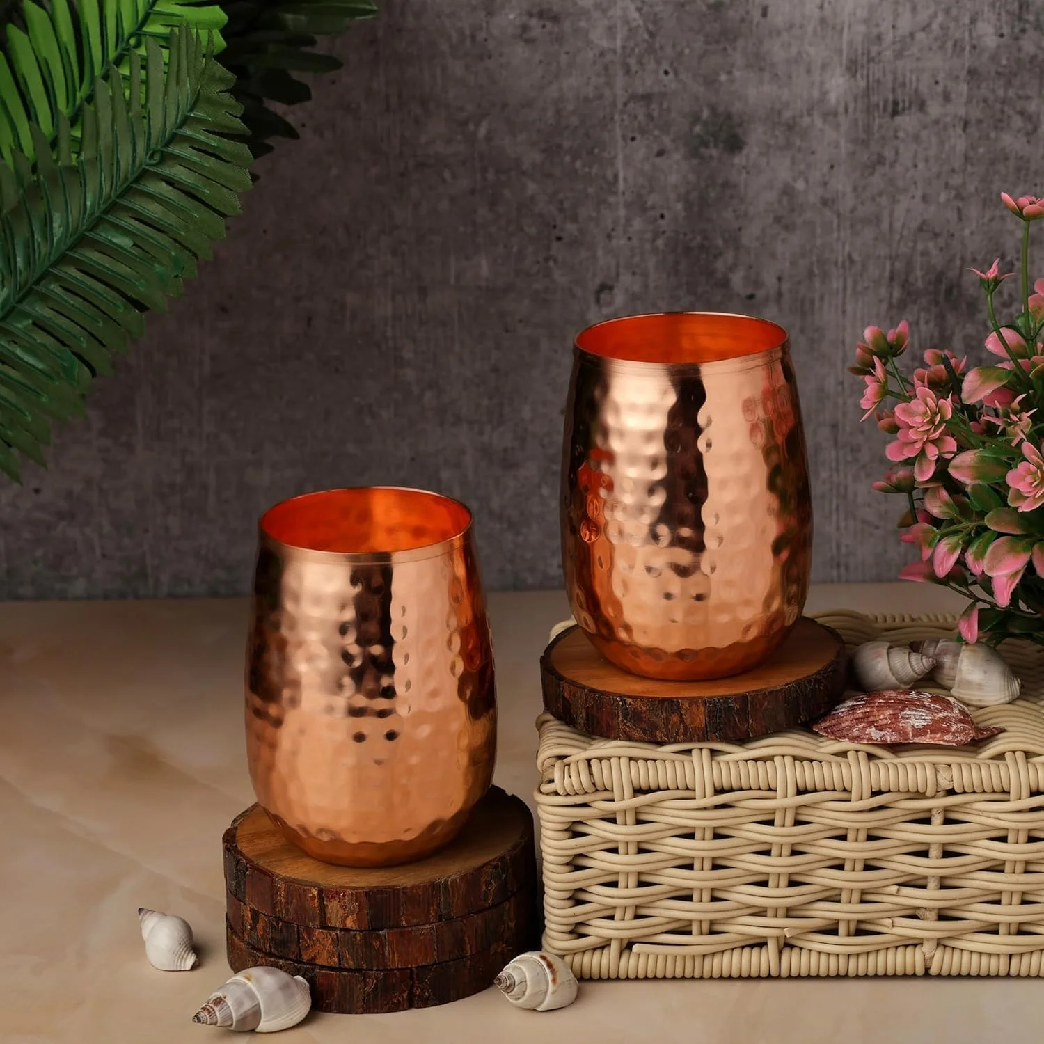 ست لیوان مسی 2 عددی - مدل بشکه ای (طرح چکش خورده)، تقویت ایمنی و لذت بردن از مزایای آیورودا، ظرفیت 250 میلی لیتر ست لیوان مسی 2 عددی - مدل بشکه ای (طرح چکش خورده)، تقویت ایمنی و لذت بردن از مزایای آیورودا، ظرفیت 250 میلی لیتر