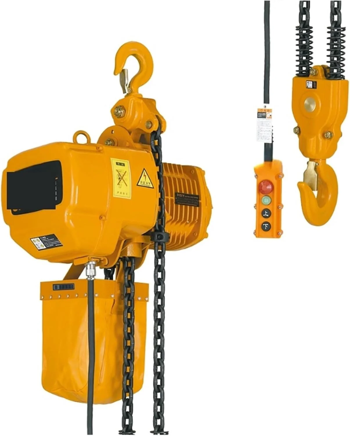 بالابر برقی DSFSDG با ظرفیت 1، 2 و 3 تن، تک فاز و دو فاز، بالابر بادی، ترولی برقی، بالابر زنجیری حیاتی، جرثقیل