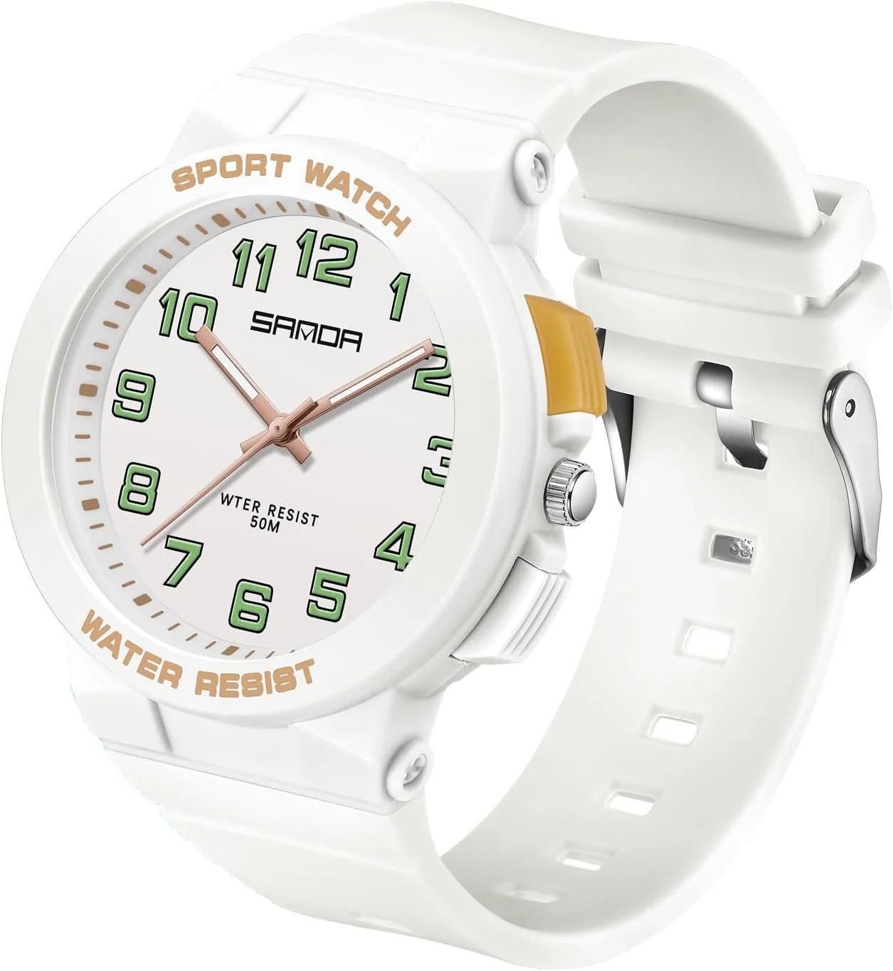 ساعت مچی زنانه آزونه، ضد آب، پرستاری، آنالوگ، دارای نور پس زمینه LED، ساده، مناسب دختران و بانوان