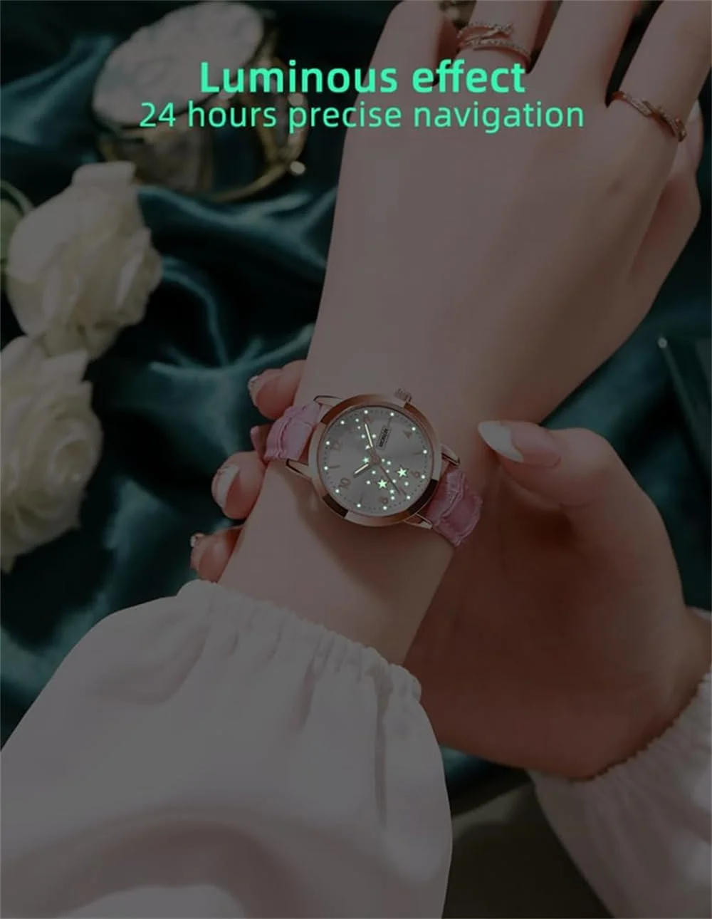 ساعت مچی زنانه آزون، بند چرمی، آنالوگ کوارتز، ساعت مجلسی زنانه با تقویم و نمایش تاریخ، هدیه ای کلاسیک برای بانوان ساعت مچی زنانه آزون، بند چرمی، آنالوگ کوارتز، ساعت مجلسی زنانه با تقویم و نمایش تاریخ، هدیه ای کلاسیک برای بانوان