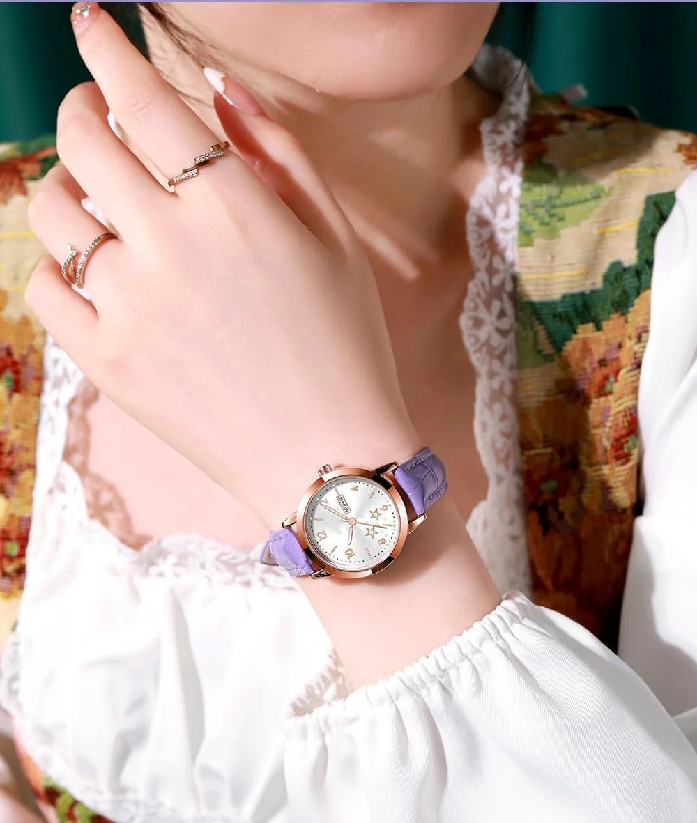 ساعت مچی زنانه آزون، بند چرمی، آنالوگ کوارتز، ساعت مجلسی زنانه با تقویم و نمایش تاریخ، هدیه ای کلاسیک برای بانوان ساعت مچی زنانه آزون، بند چرمی، آنالوگ کوارتز، ساعت مجلسی زنانه با تقویم و نمایش تاریخ، هدیه ای کلاسیک برای بانوان