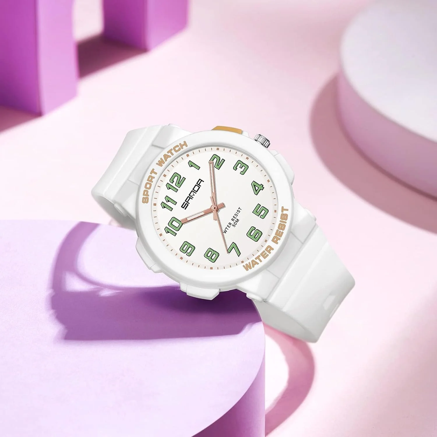 ساعت مچی زنانه آزونه، ضد آب، پرستاری، آنالوگ، دارای نور پس زمینه LED، ساده، مناسب دختران و بانوان ساعت مچی زنانه آزونه، ضد آب، پرستاری، آنالوگ، دارای نور پس زمینه LED، ساده، مناسب دختران و بانوان