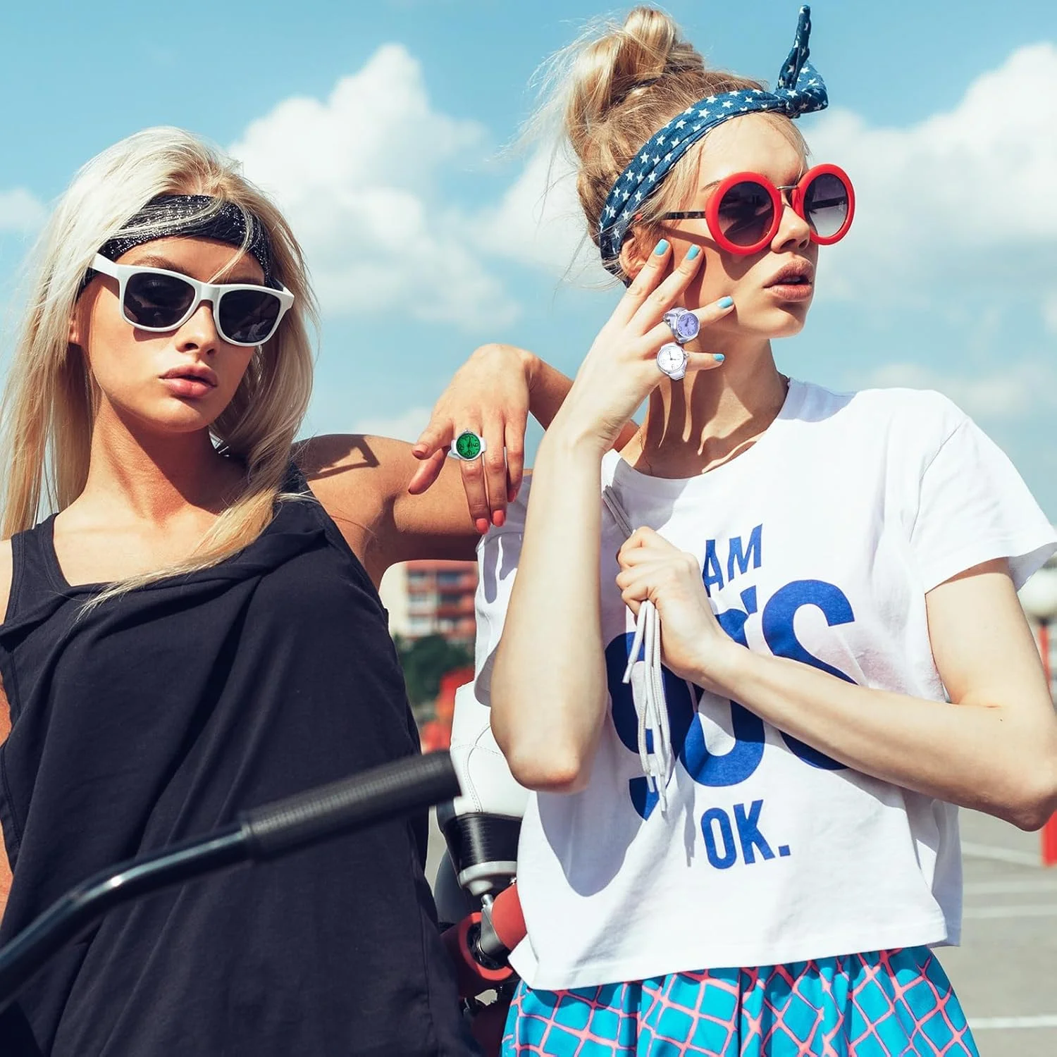 مجموعه ساعت انگشتی مردانه و زنانه آزونه، 10 عدد ساعت حلقه ای قابل تنظیم، ساعت های حلقه ای انگشتی کوارتز گرد خلاقانه با بند الاستیک برای کریسمس، تولد، روز ولنتاین مجموعه ساعت انگشتی مردانه و زنانه آزونه، 10 عدد ساعت حلقه ای قابل تنظیم، ساعت های حلقه ای انگشتی کوارتز گرد خلاقانه با بند الاستیک برای کریسمس، تولد، روز ولنتاین