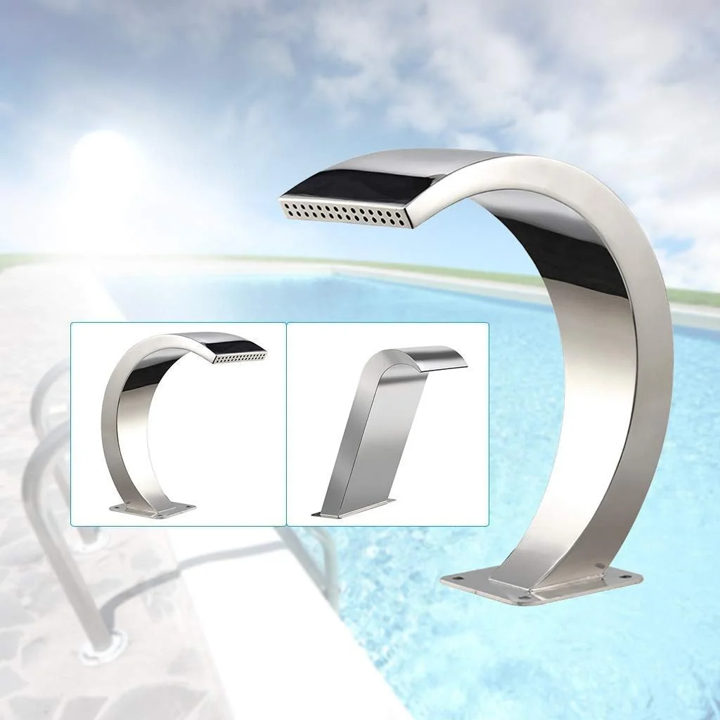 آبنمای استخر آبشار استیل ضد زنگ، فواره آبشار، ویژگی آب باغ استخر آبنمای استخر آبشار استیل ضد زنگ، فواره آبشار، ویژگی آب باغ استخر