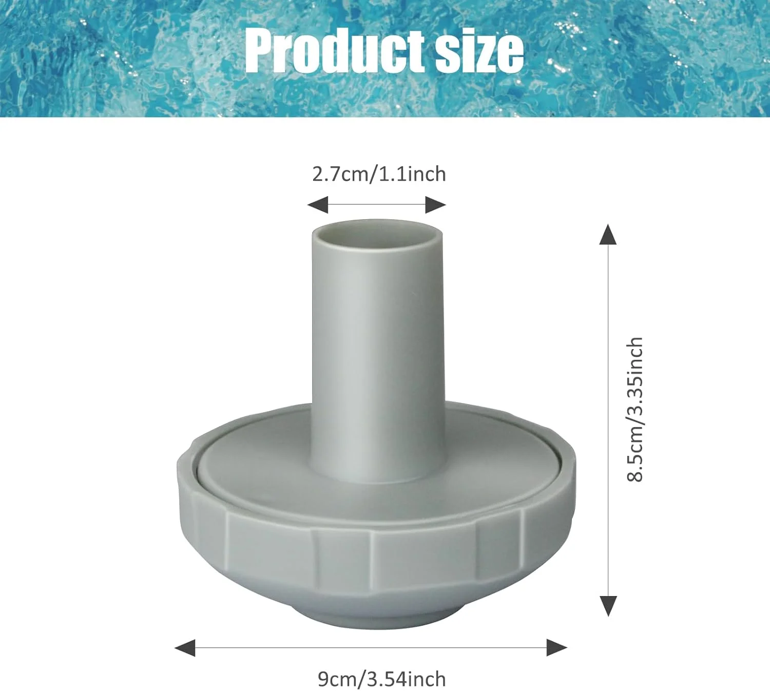 نازل ورودی استخر شنا ADKUN 11070 و 12364 جایگزین برای Intex 25022E، کیت جایگزین اتصال جت آب استخر روکار