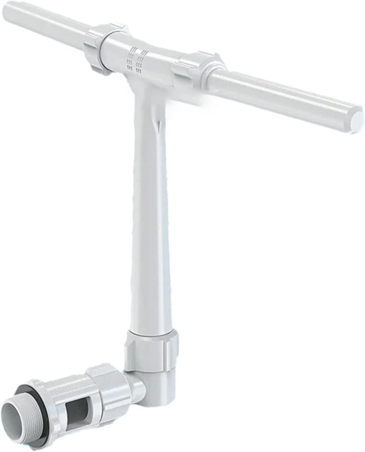 آبنمای استخری THE WHITE SHOP برای استخرهای روکار و توکار، آبشار استخری دوگانه قابل تنظیم، سیستم آبپاش خنک کننده استخر با ارتفاع و جهت قابل تنظیم، آبنمای فواره ای استخر سفید