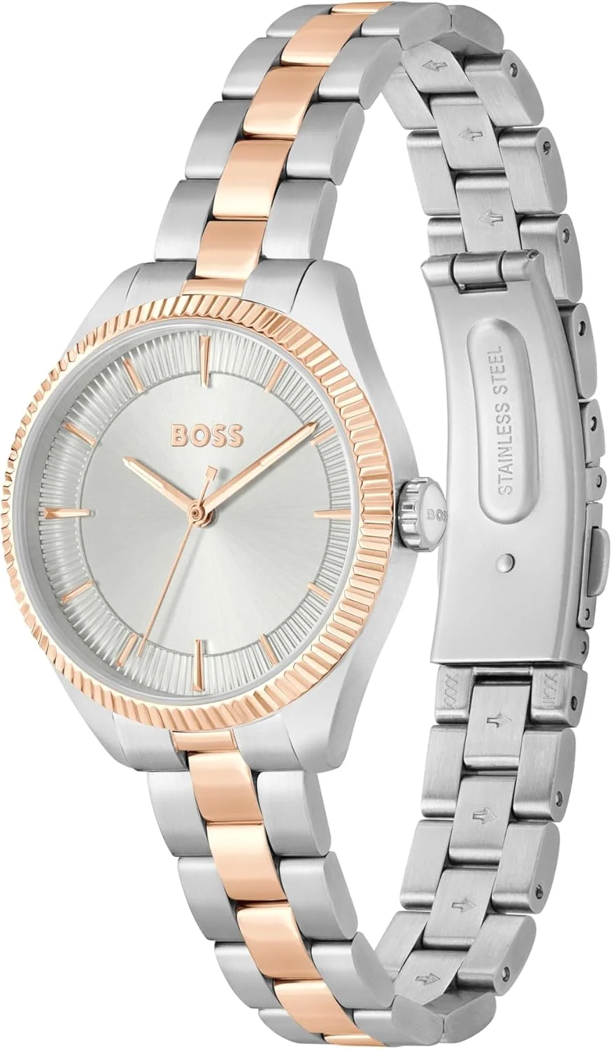 BOSS Analogue Quartz Watch for Women MAE Collection with Stainless Steel Bracelet