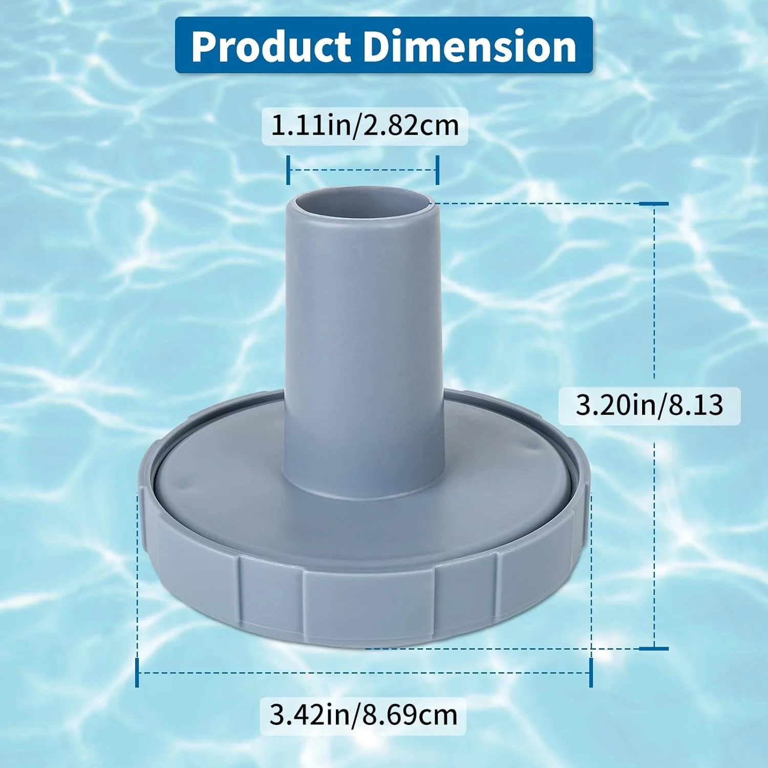 نازل ورودی/خروجی استخر شنا UPOW 11070 و 12364 برای اتصالات 1-1/4 اینچی، اتصال دهنده صافی جت آب سازگار با In tex 25022E، اتصال دهنده نازل جایگزین برای استخر روی زمین، 2 عدد