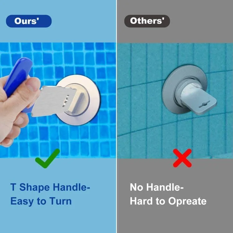 ابزار برداشتن دوشاخه استخر 2 عددی با دسته، ابزار فلزی ارتقا یافته برای برداشتن نشیمنگاه چشمی برای نازل های دوشاخه جت برگشتی استخر و اسپا در بالای زمین و داخل زمین، سازگار با SP1419A-SP1419E Hayward ابزار برداشتن دوشاخه استخر 2 عددی با دسته، ابزار فلزی ارتقا یافته برای برداشتن نشیمنگاه چشمی برای نازل های دوشاخه جت برگشتی استخر و اسپا در بالای زمین و داخل زمین، سازگار با SP1419A-SP1419E Hayward